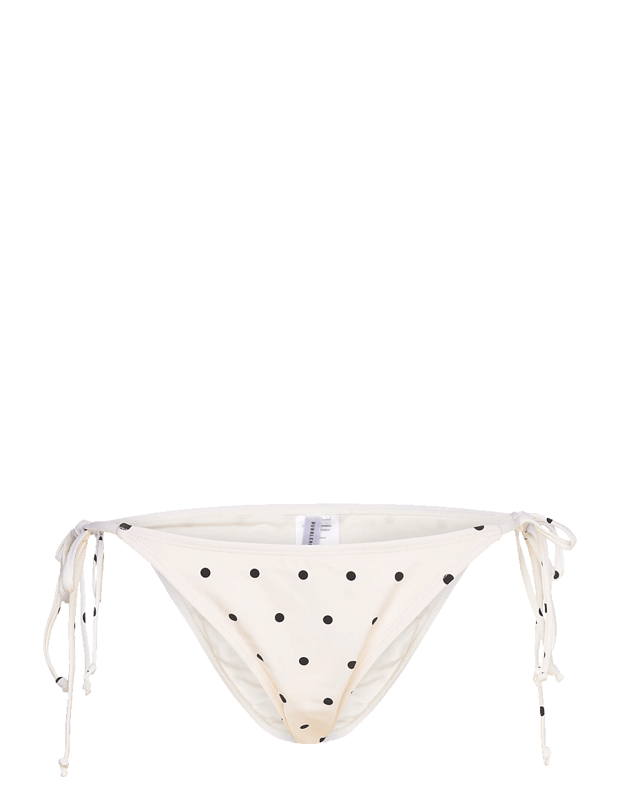 Bubbleroom - Bikini Tie Bottom - side tie bikinitrosor - offwhite/patterned - 1