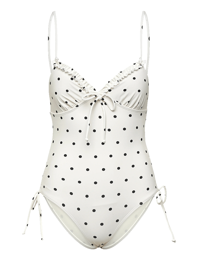 Bubbleroom - Tie Swimsuit - swimsuits - offwhite/patterned - 1