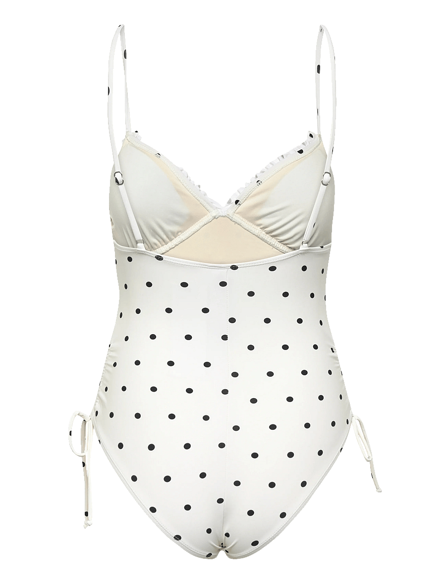 Bubbleroom - Tie Swimsuit - badeanzüge - offwhite/patterned - 2