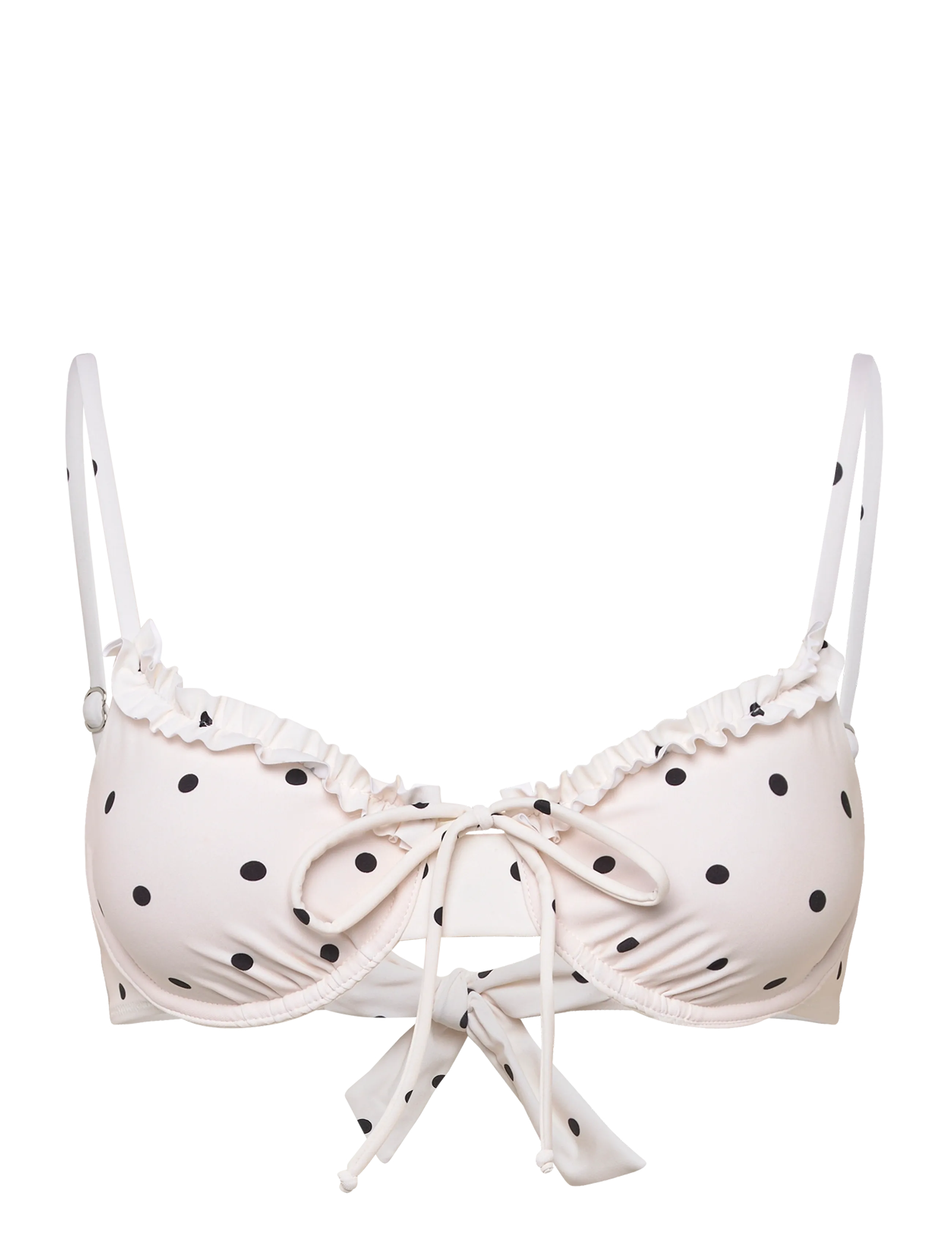 Bubbleroom Tie Wire Bra - Swedish brands - OFFWHITE/PATTERNED / cream