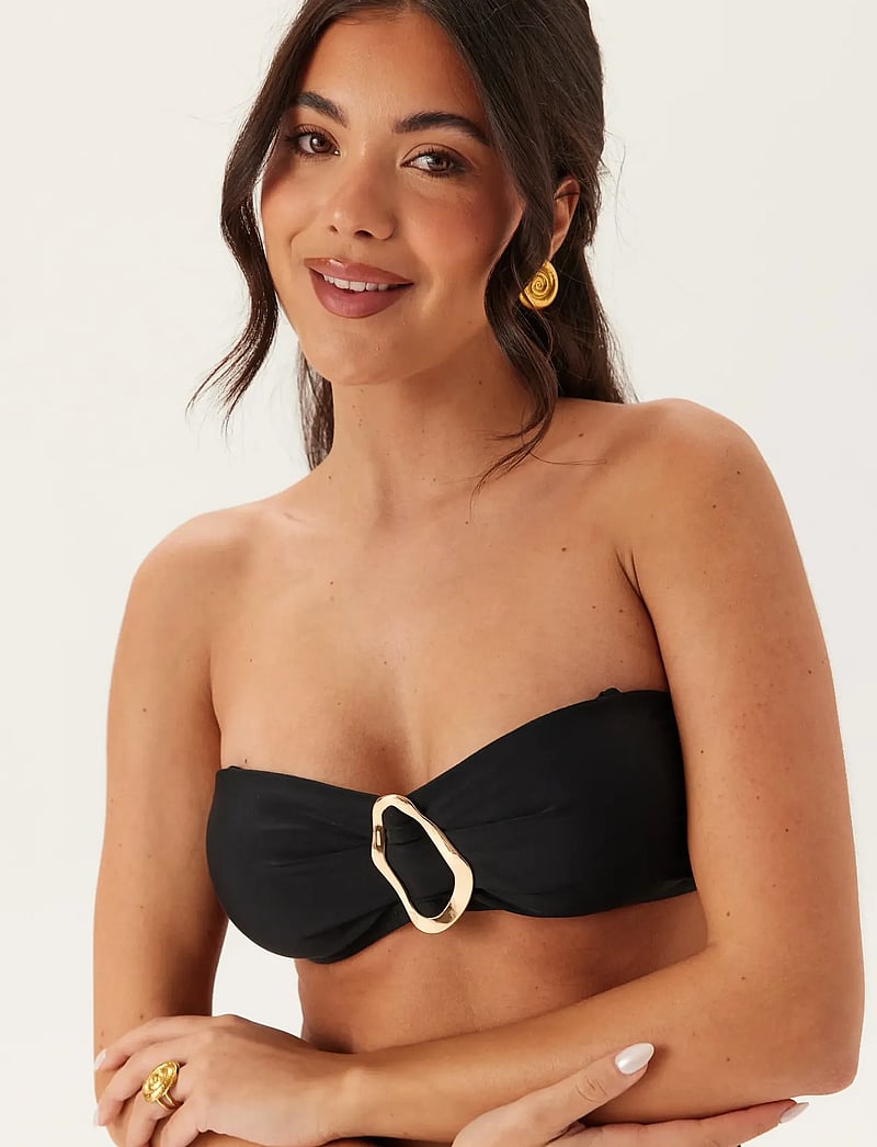 Bubbleroom - Bandeau Bikini Top - bandeau-bikinis - black - 5