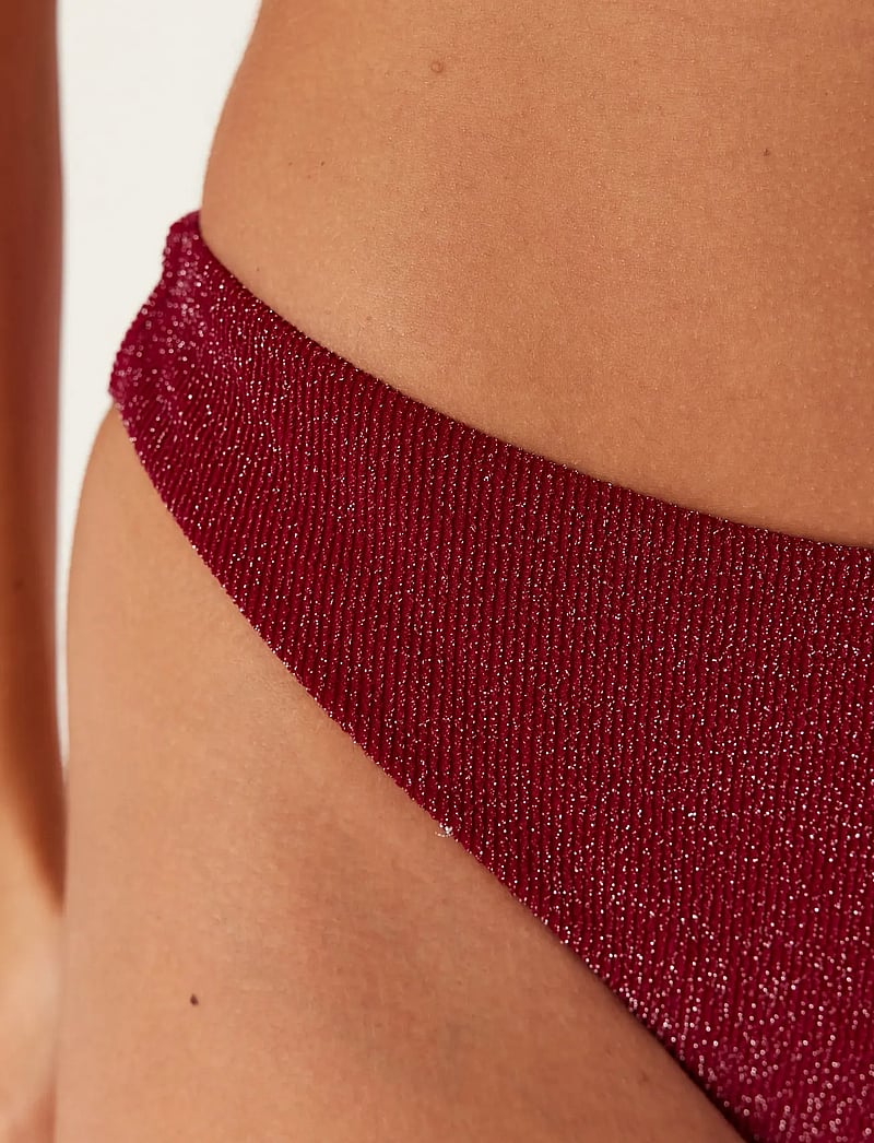 Bubbleroom - Cheeky Glittery Bikini Bottom - brazilian bikinis - dark pink - 5