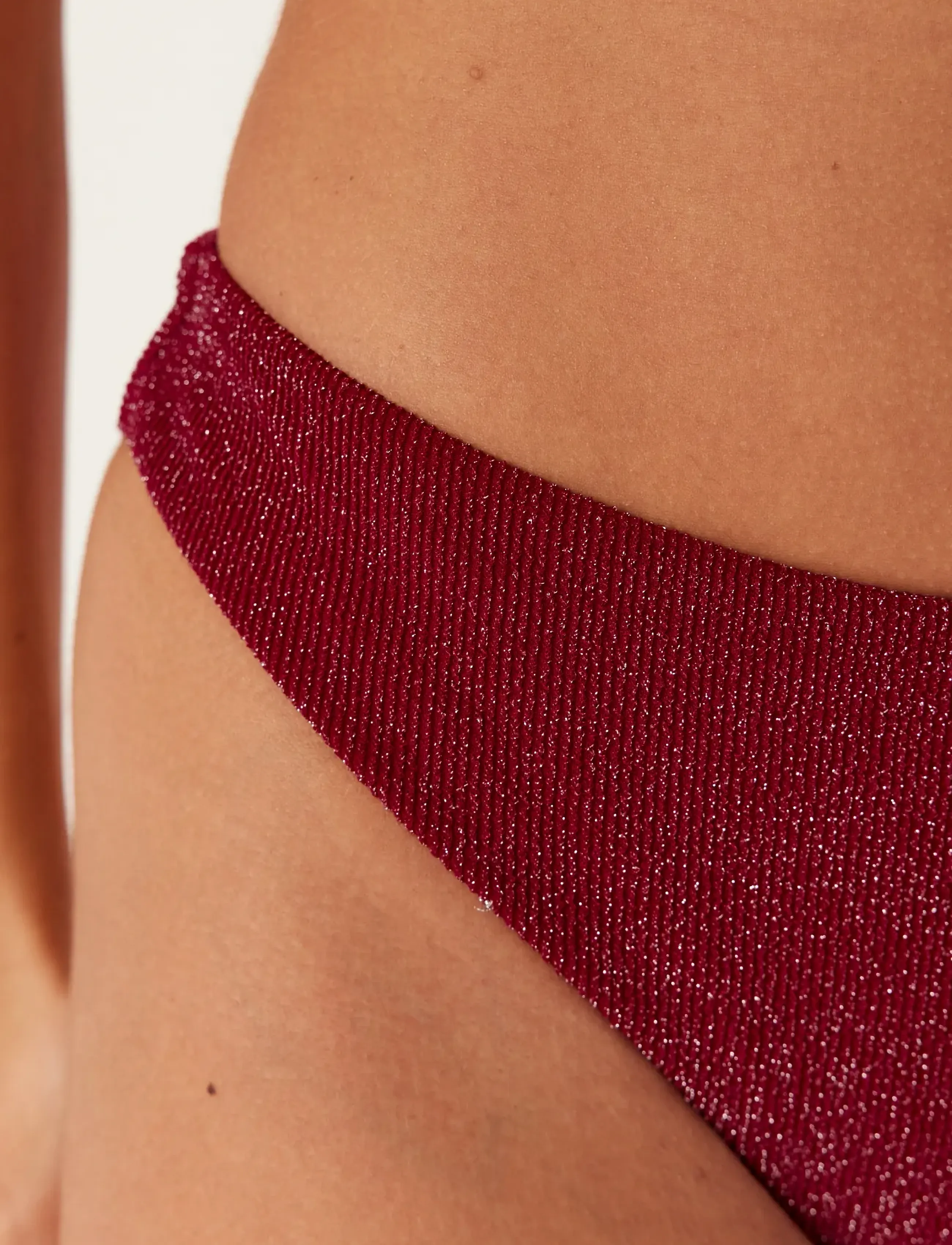 Bubbleroom - Cheeky Glittery Bikini Bottom - brazilian bikinis - dark pink - 5