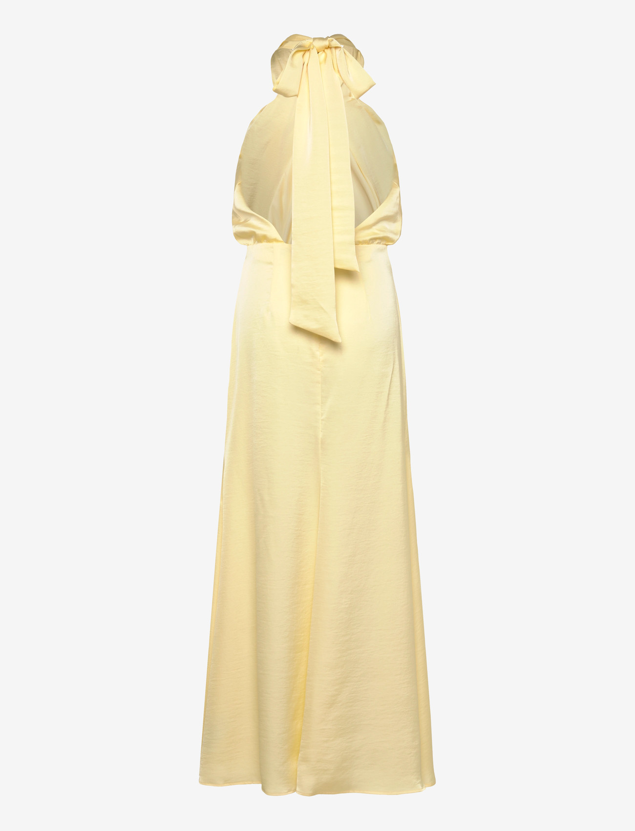 Bubbleroom - Halterneck Satin Gown - aftenkjoler - butter yellow - 2