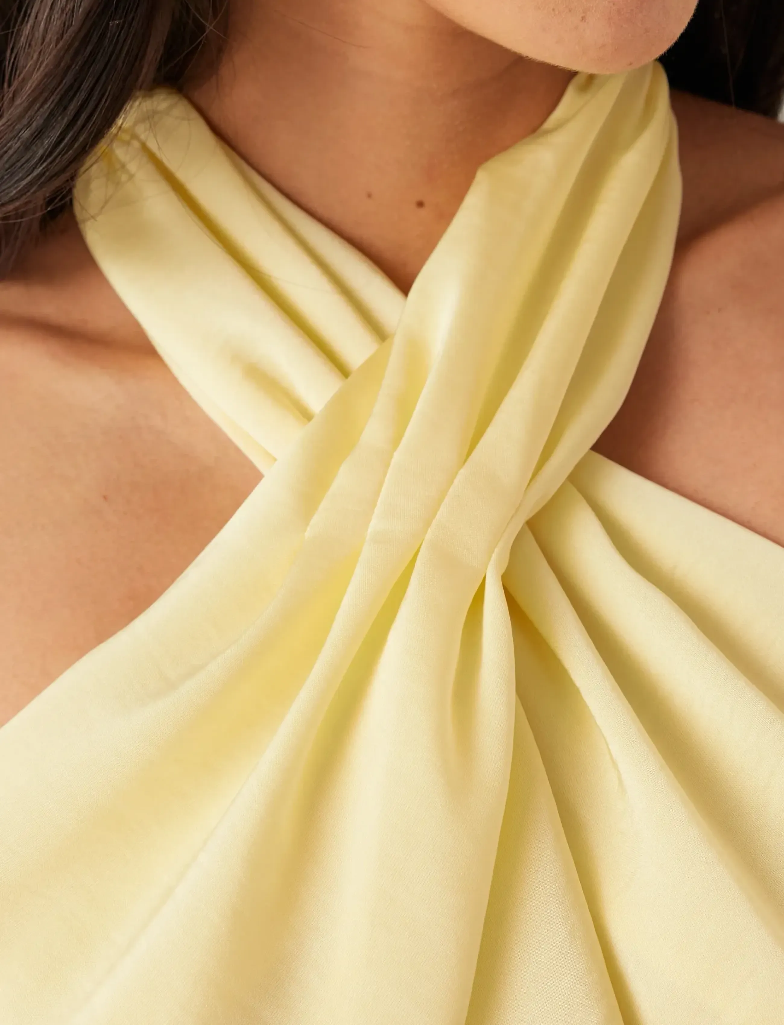 Halterneck Satin Gown 5