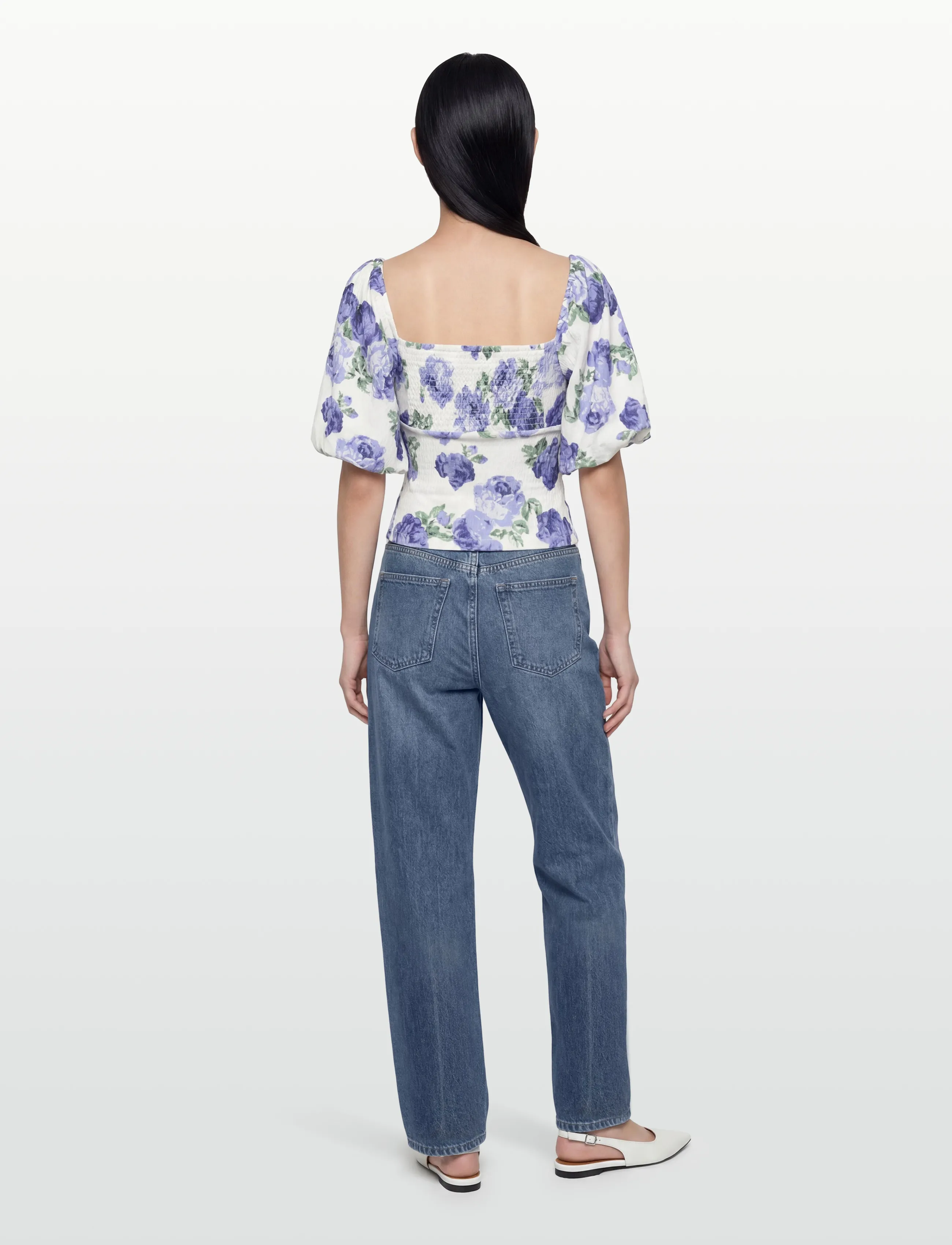 BUBBLEROOM Volume Sleeve Top toppar & linnen dam – bild 3