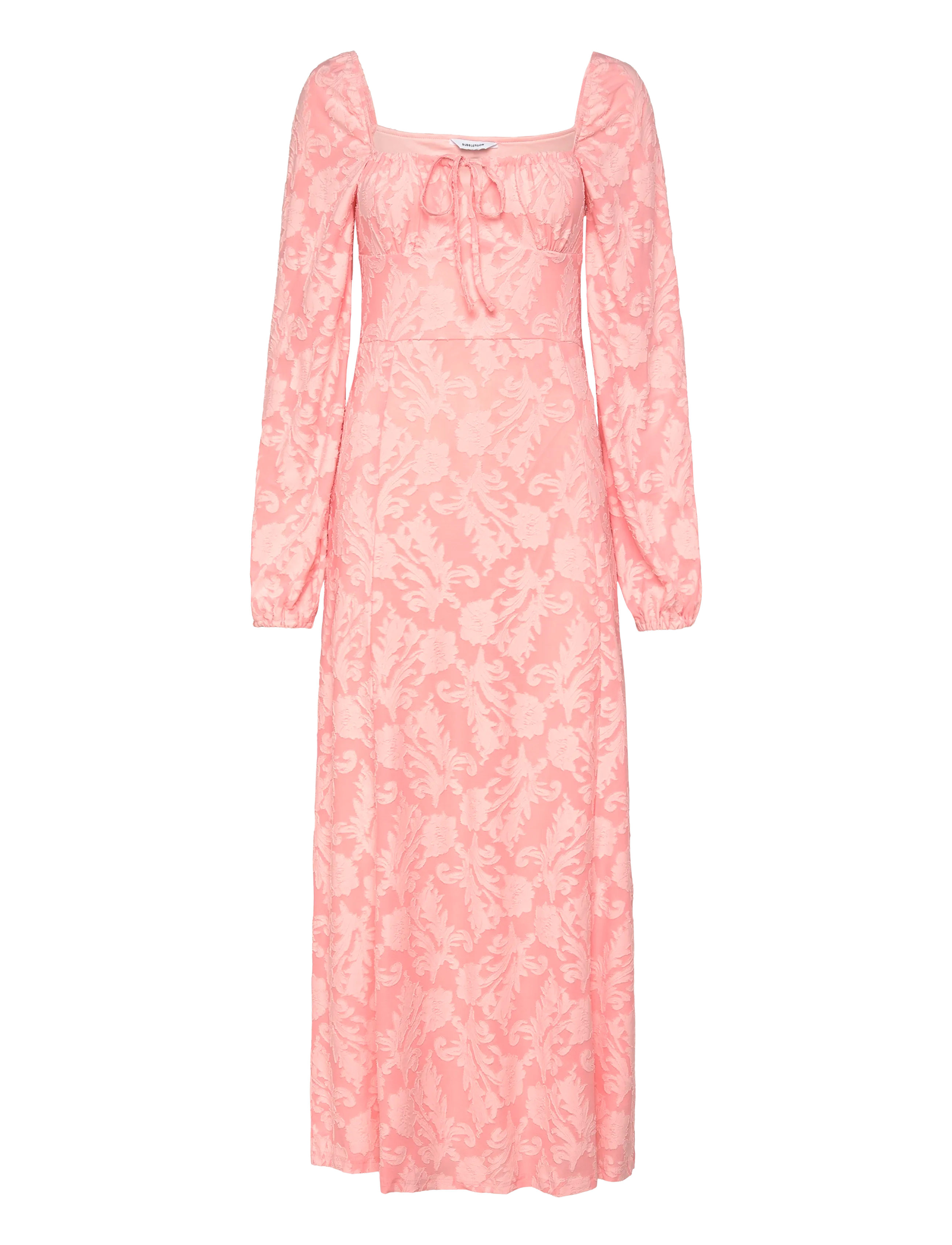 BUBBLEROOM Floral Structure Kleid Pink - XS - Damen