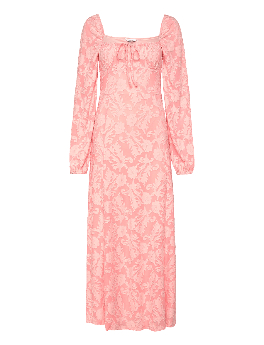 Bubbleroom - Floral Structure Dress - sommerkleider - light pink - 1