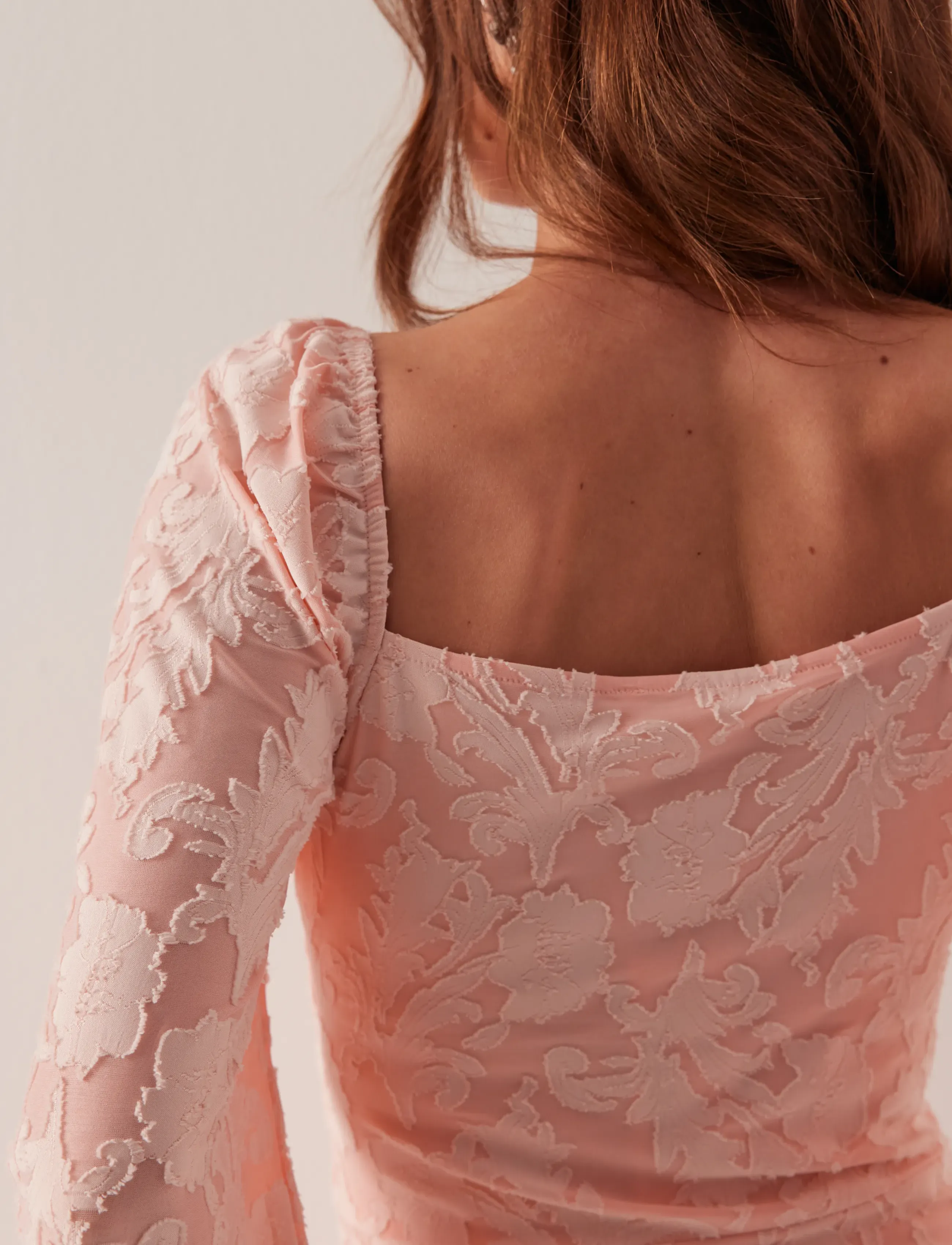 BUBBLEROOM Floral Structure Dress midiklänningar dam – bild 5