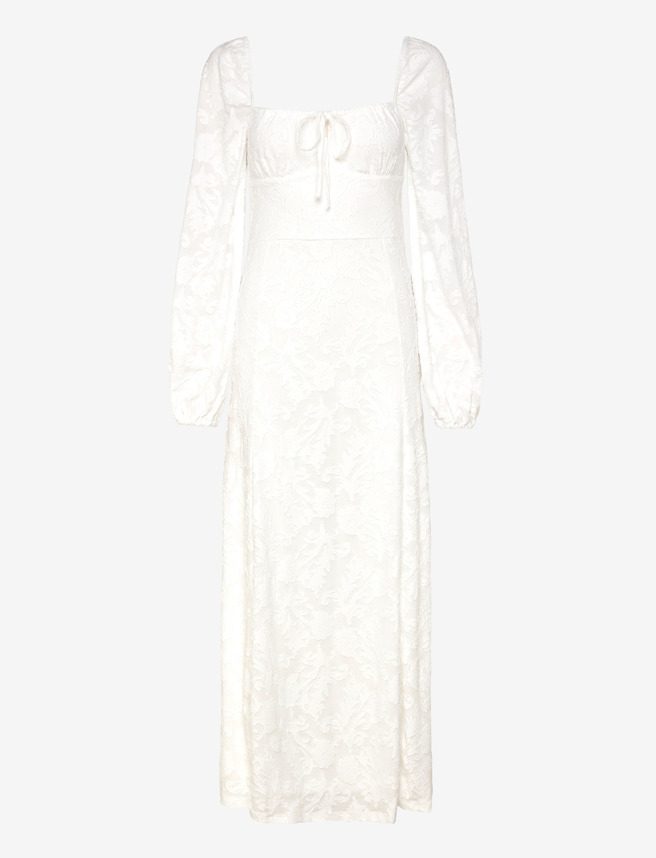 Bubbleroom - Floral Structure Dress - sommerkjoler - white - 1