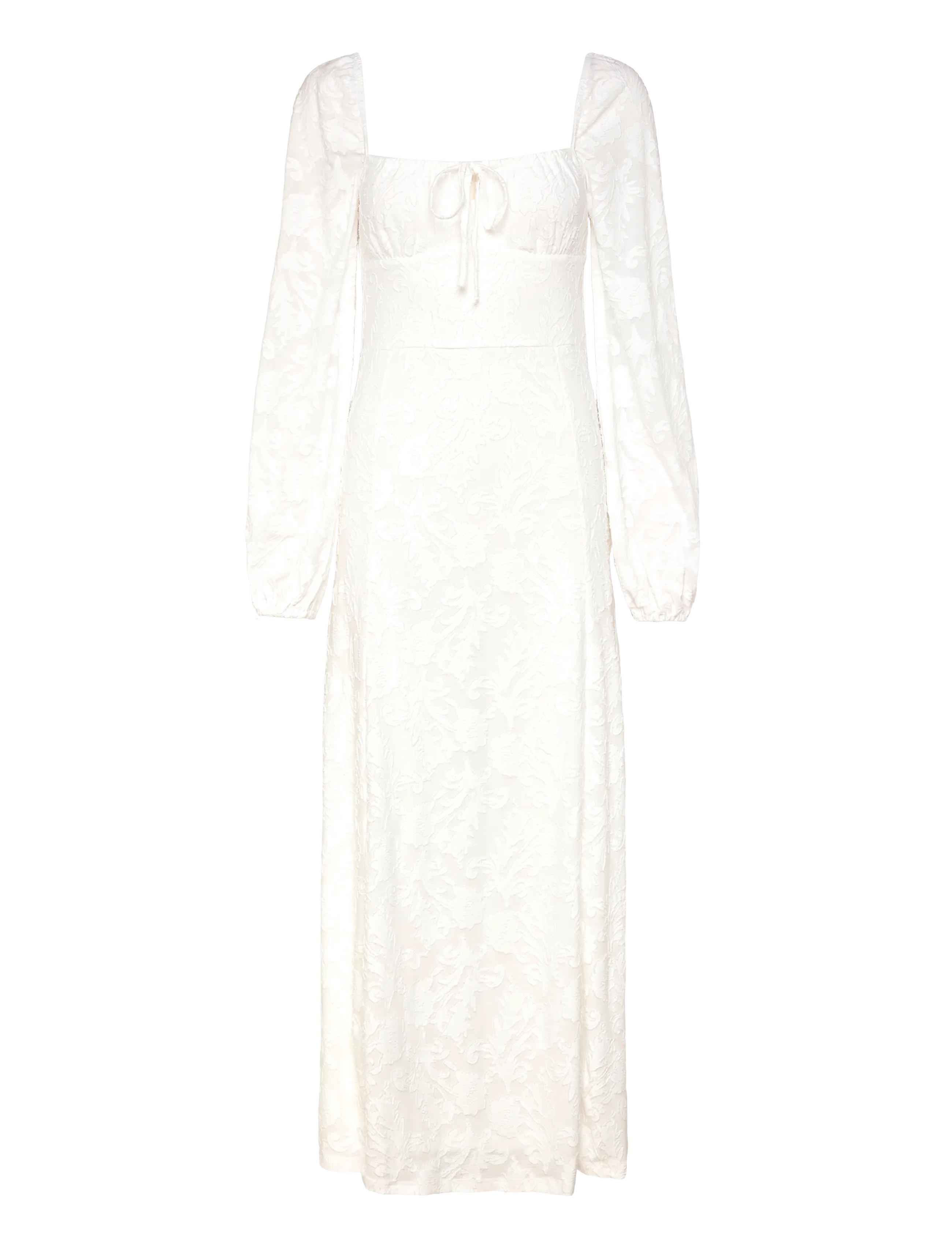 Bubbleroom - Floral Structure Dress - sommerkleider - white - 1
