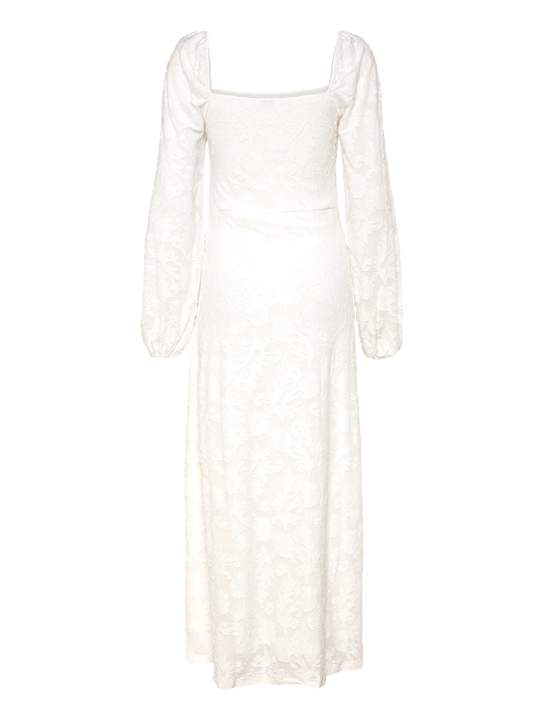 Bubbleroom - Floral Structure Dress - sommerkleider - white - 2