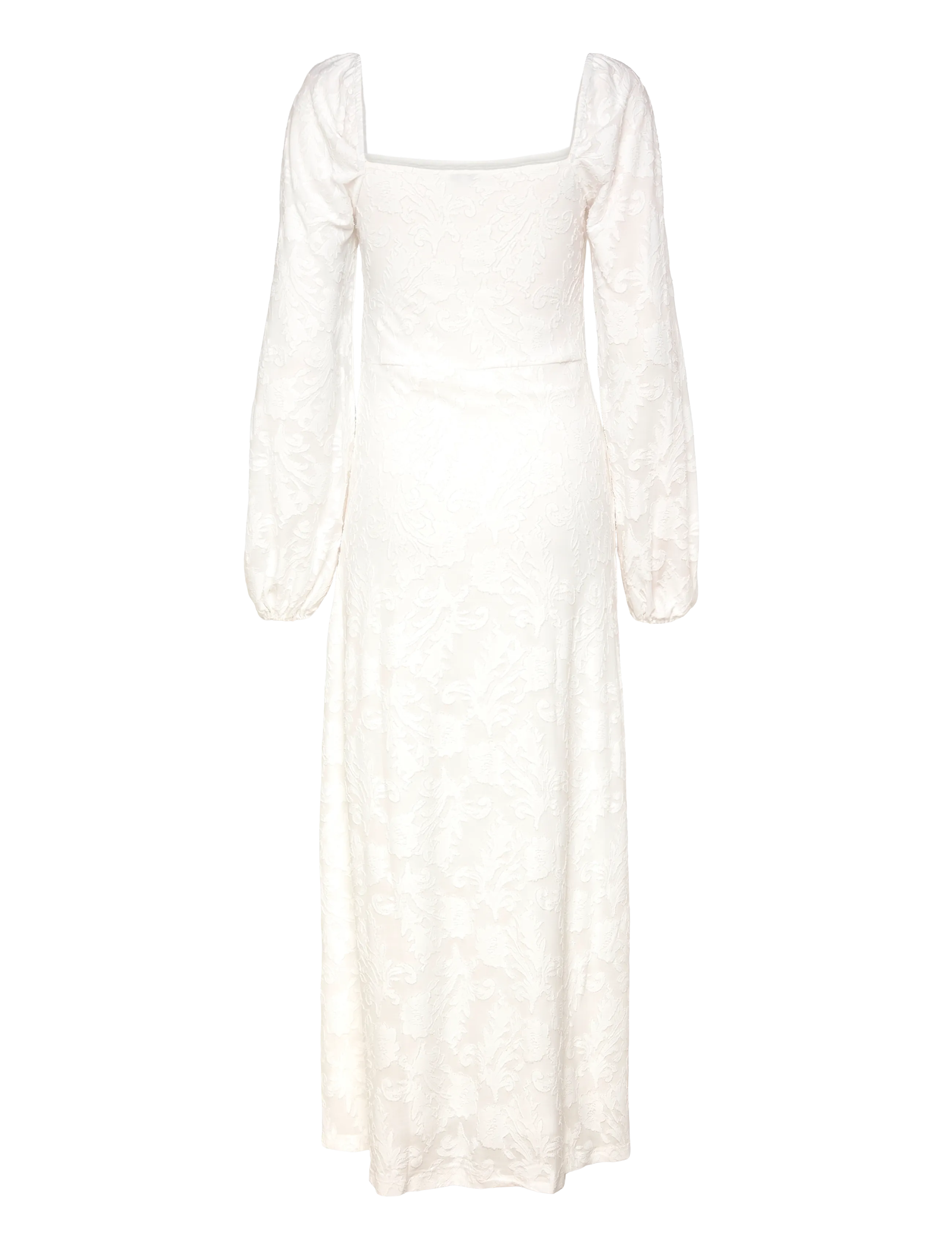Bubbleroom - Floral Structure Dress - sommarklänningar - white - 2
