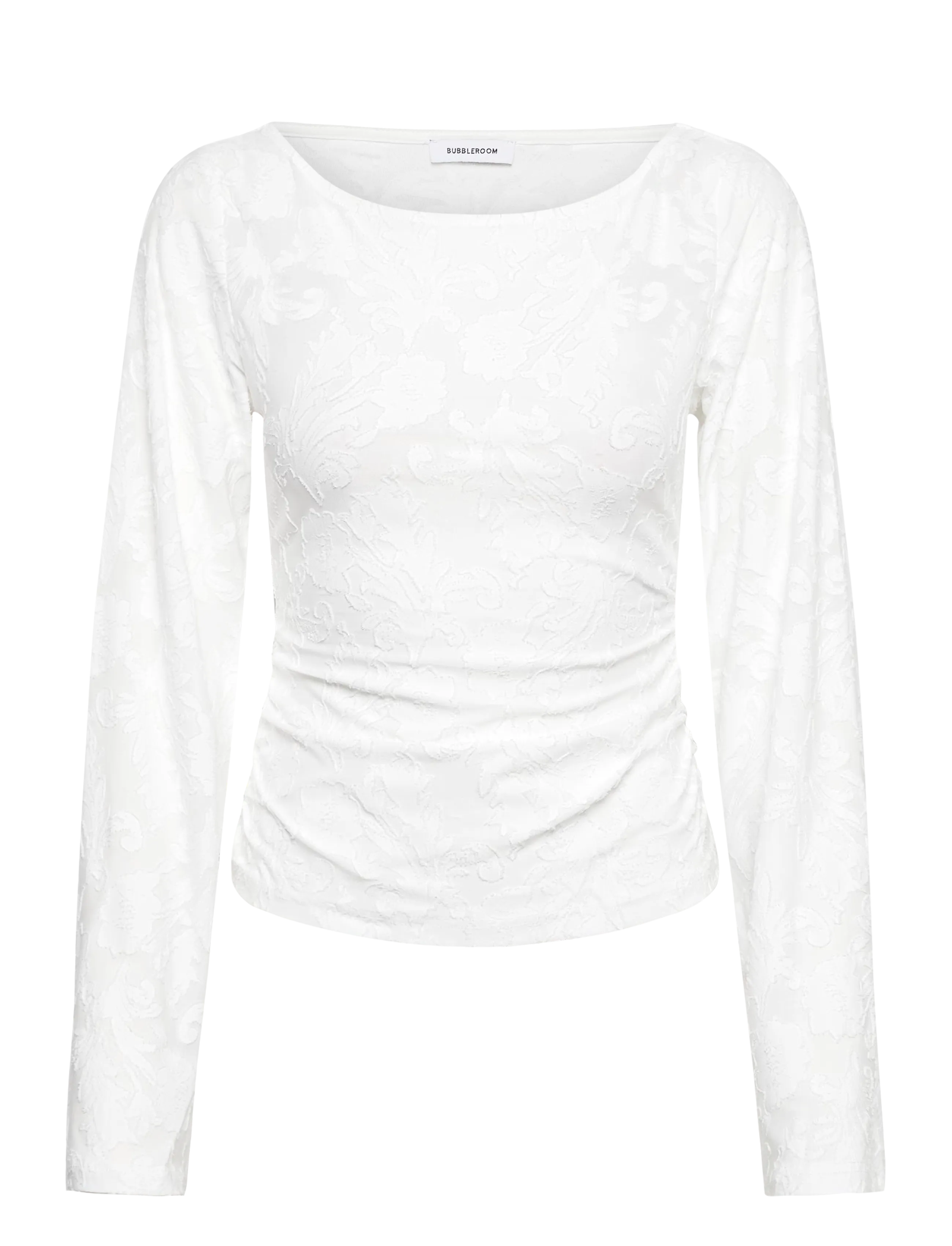 Bubbleroom Structure Top - T-Shirts & Tops - WHITE / white