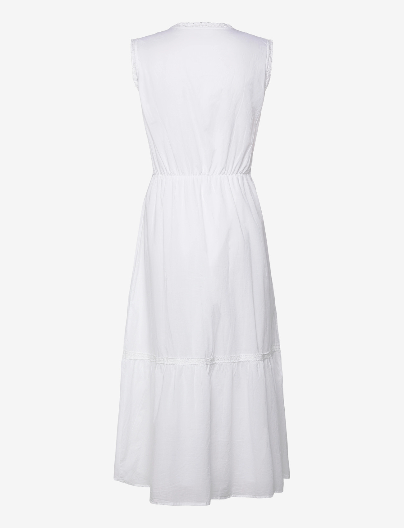 Bubbleroom - Lace Detail Sleeveless Dress - white - 2