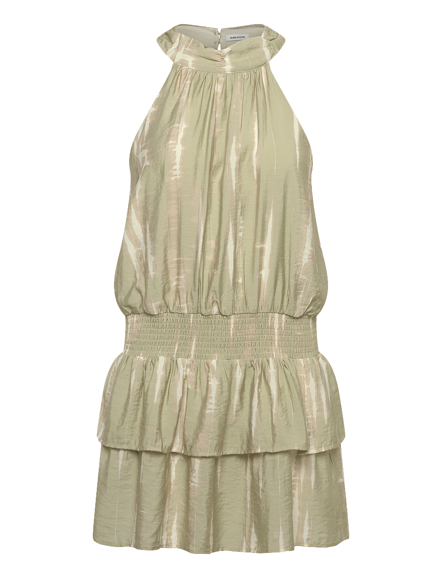 Bubbleroom - Halter Neck Dress - sommerkleider - light green/patterned - 1