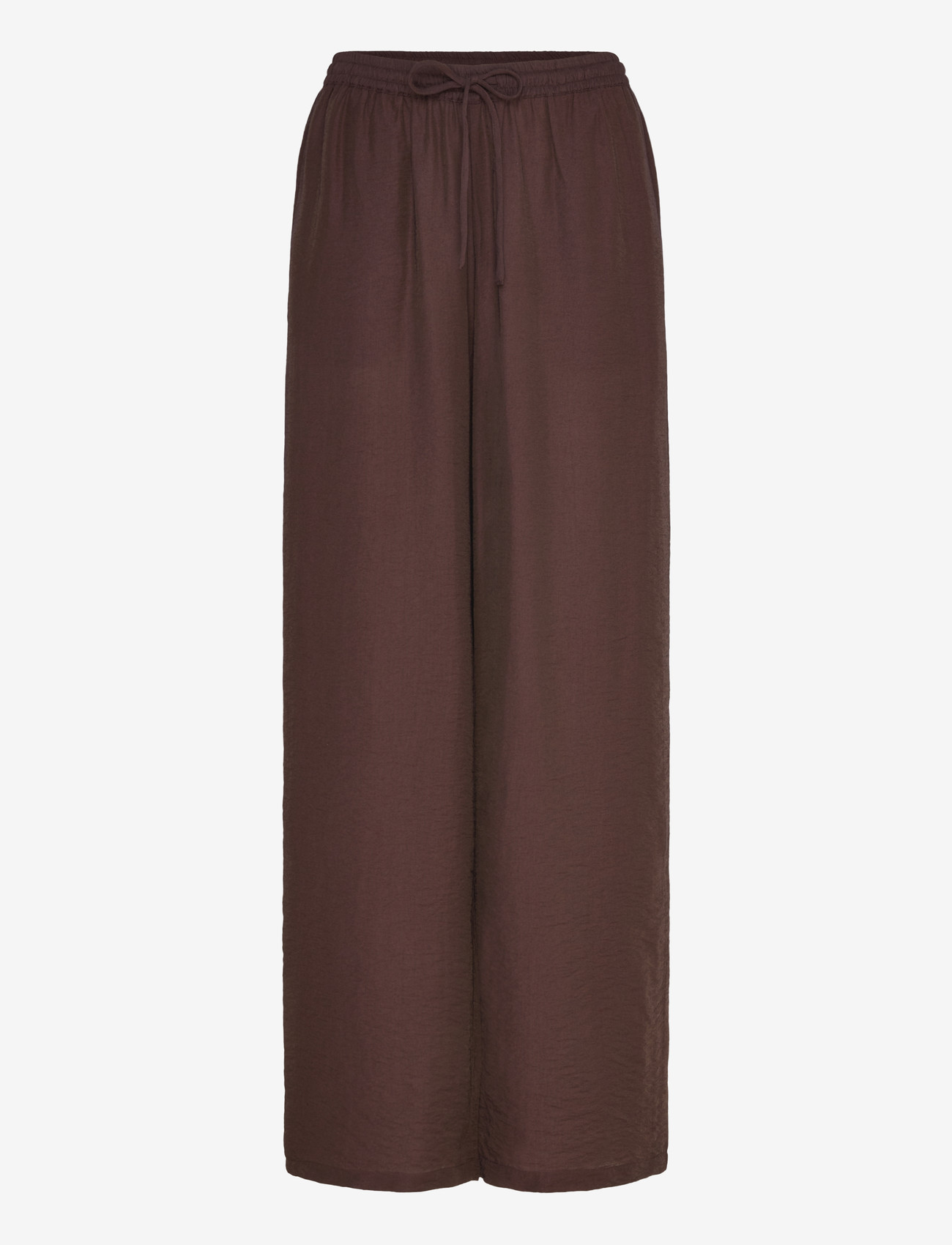 Bubbleroom - Viscose Trousers - wide leg trousers - brown - 1