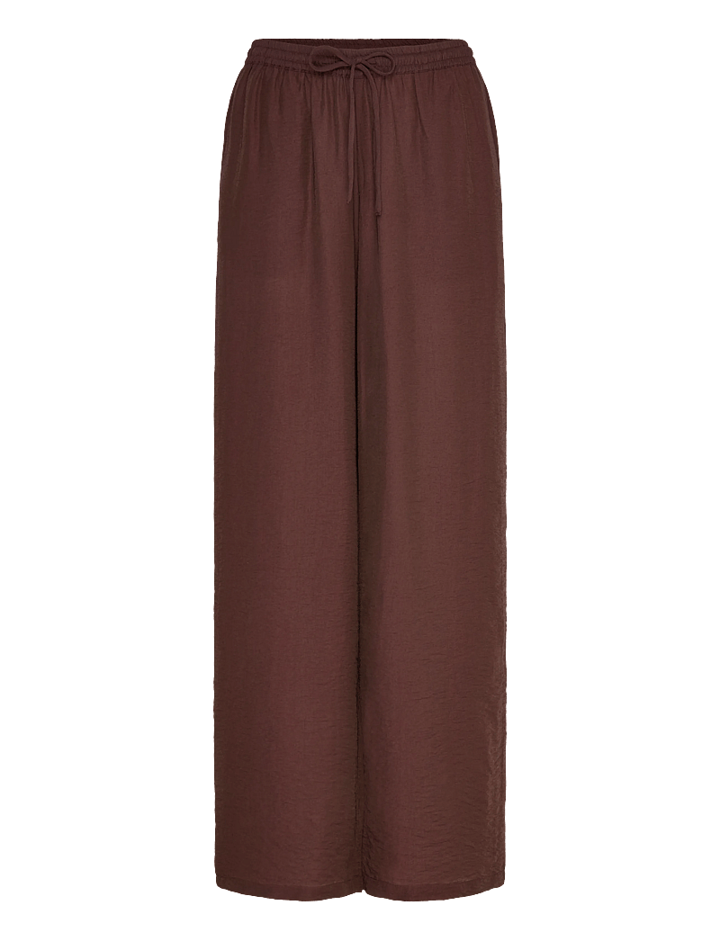 Bubbleroom - Viscose Trousers - hosen mit weitem bein - brown - 1