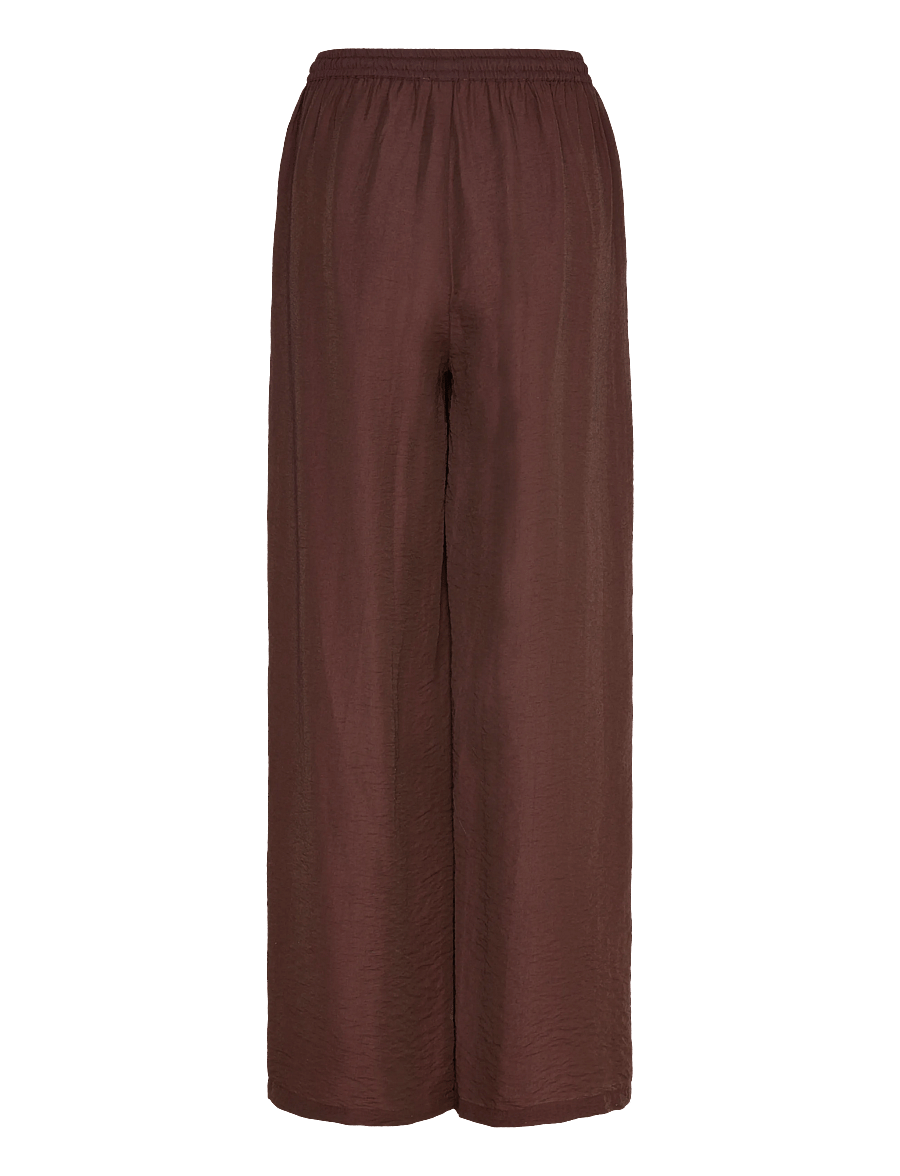 Bubbleroom - Viscose Trousers - hosen mit weitem bein - brown - 2