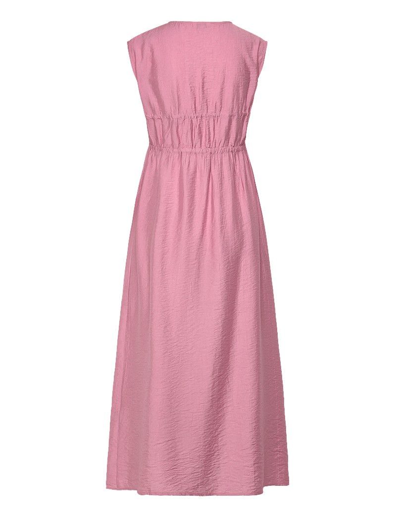 Bubbleroom - Viscose Tie Detail Dress - maxi kjoler - pink - 2