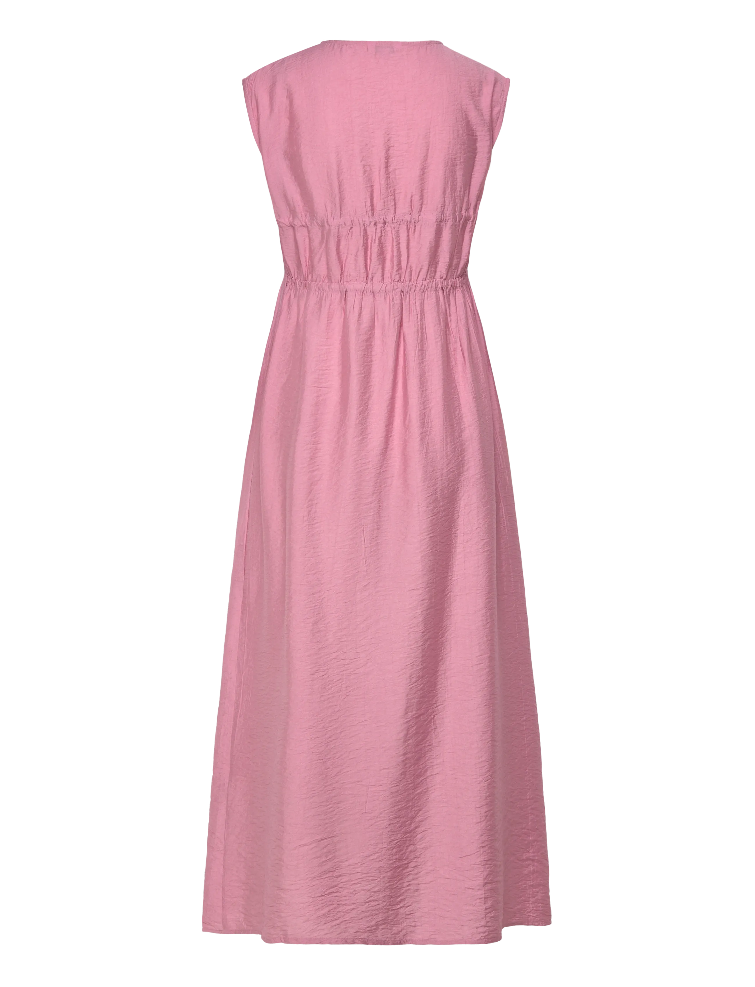 Bubbleroom - Viscose Tie Detail Dress - maxi kjoler - pink - 2