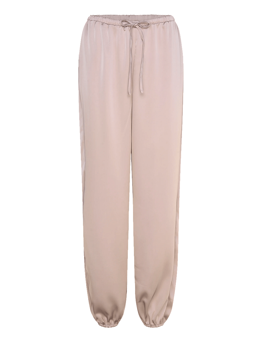 Bubbleroom - Satin Balloon Trousers - barrelbyxor - light nougat - 1