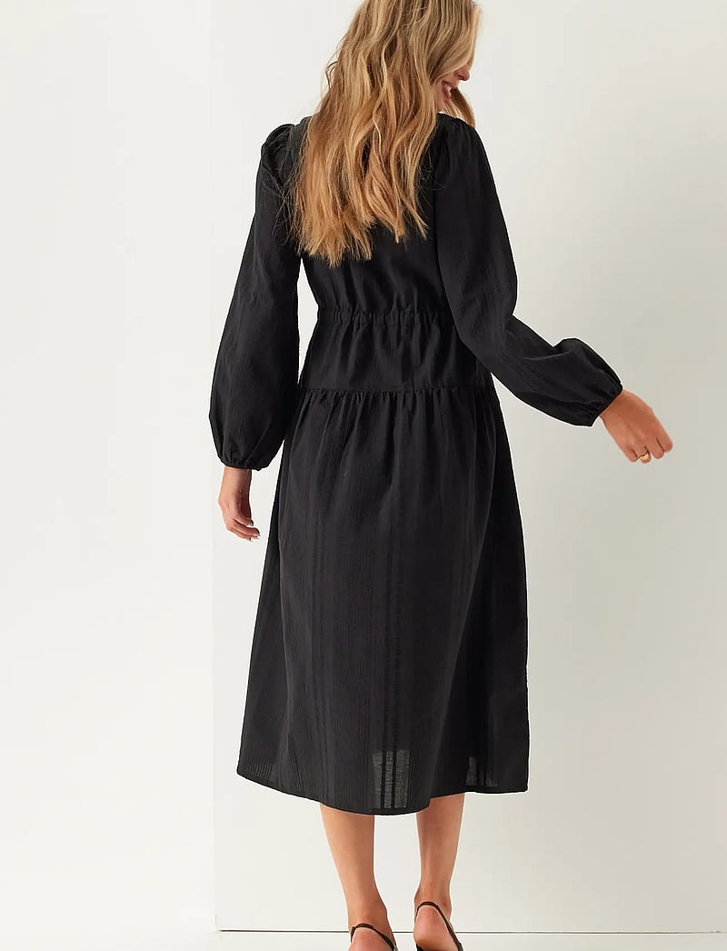 Bubbleroom - Cotton Dress - maksikleidid - black - 5
