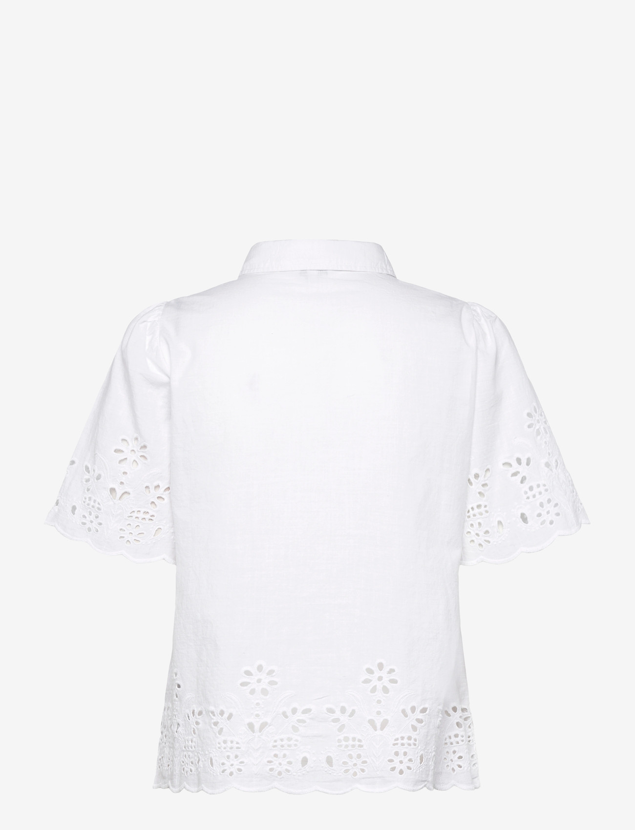 Bubbleroom - Embroidered Shirt - kortärmade skjortor - white - 2