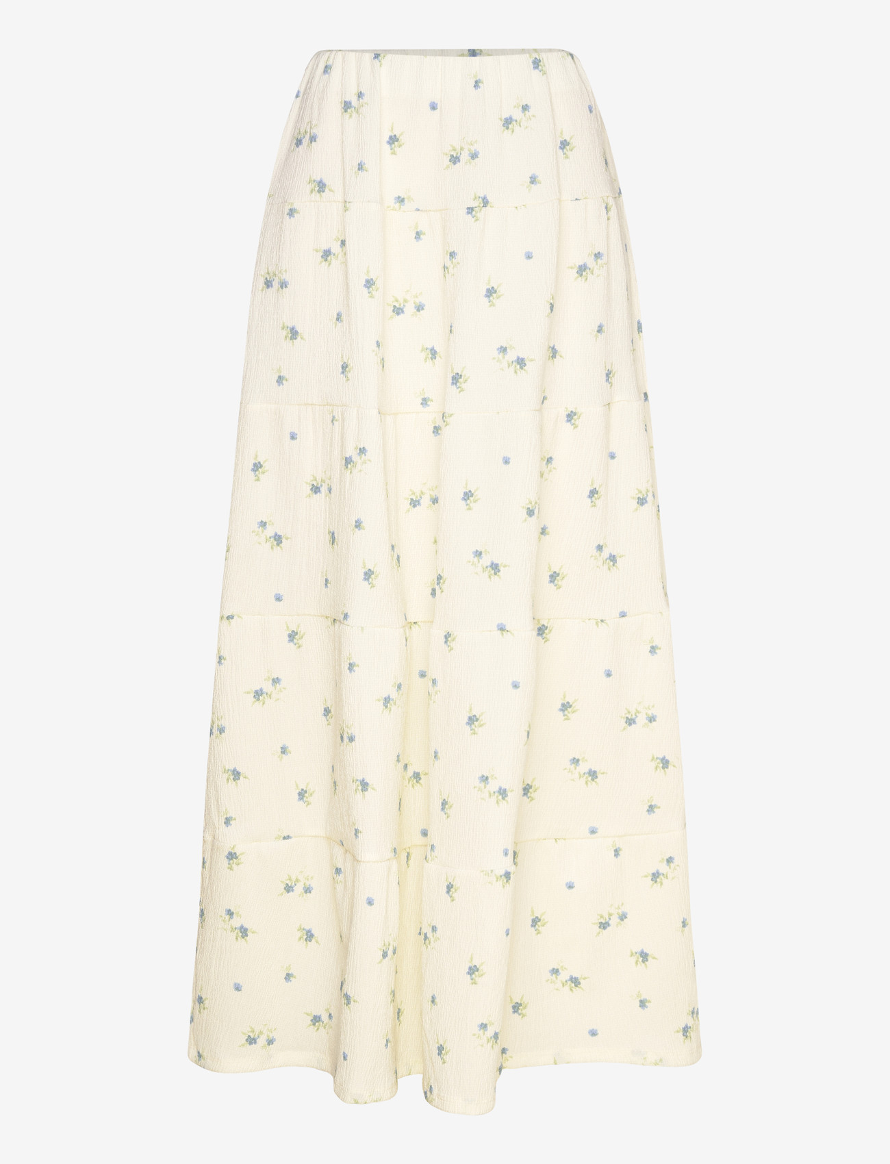 Bubbleroom - Flounce Maxi Skirt - blue/floral - 1
