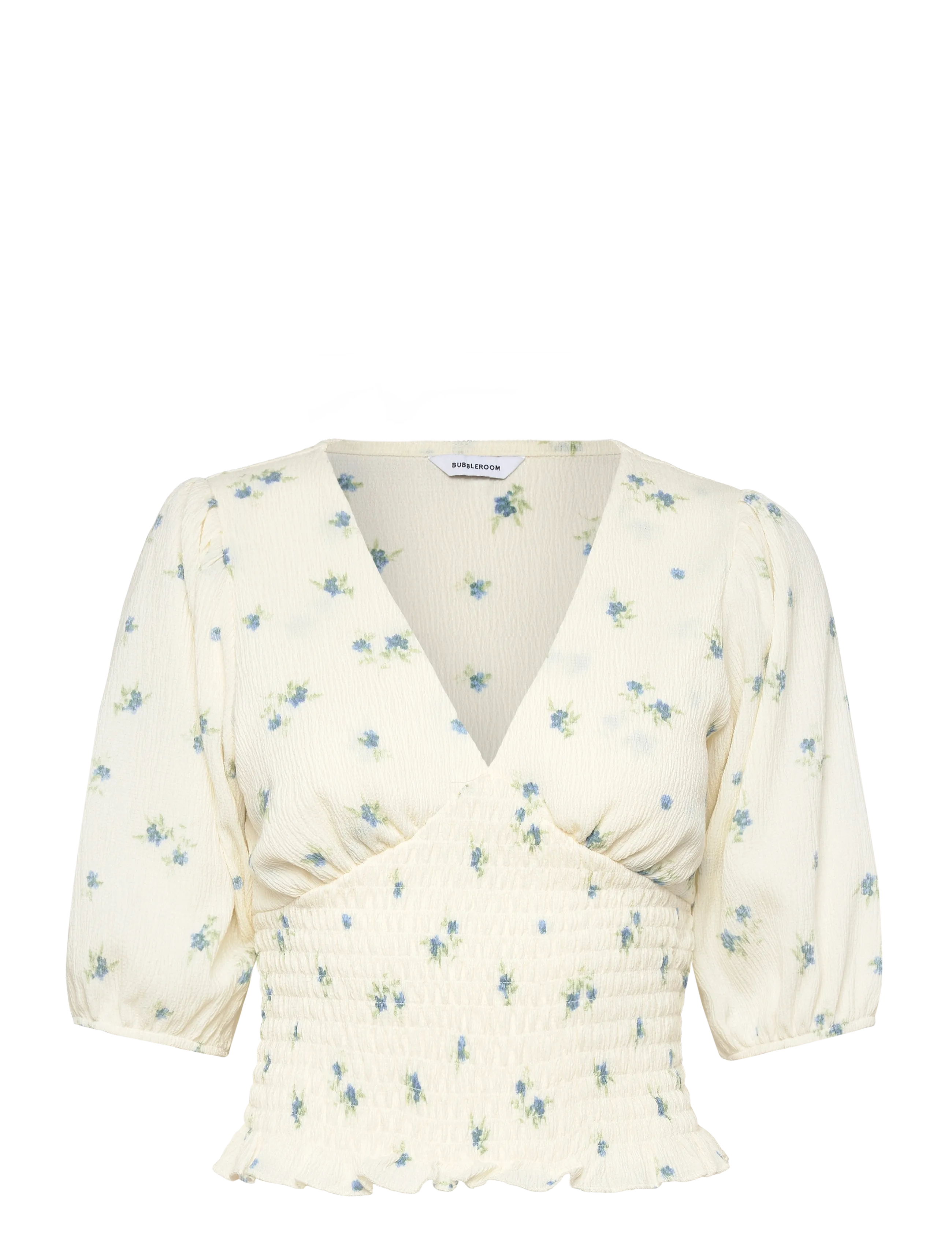 Bubbleroom - V-Neck Smock Top -