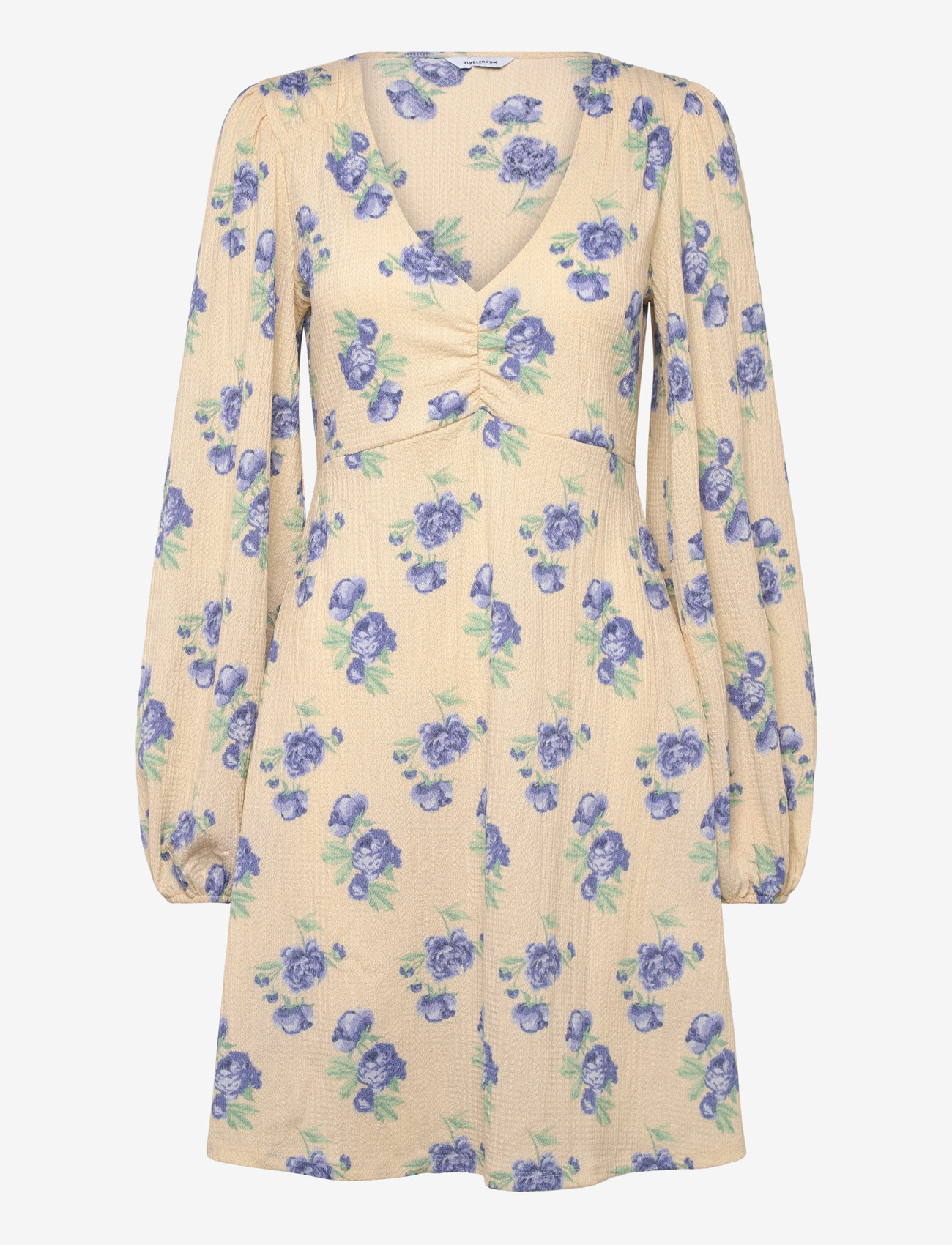 Bubbleroom - Structured Short Dress - korte kjoler - blue/floral - 1
