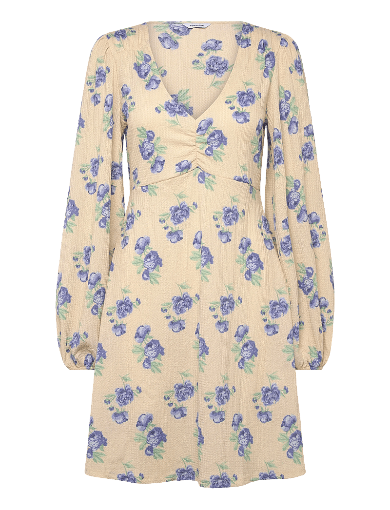 Bubbleroom - Structured Short Dress - korte kjoler - blue/floral - 1