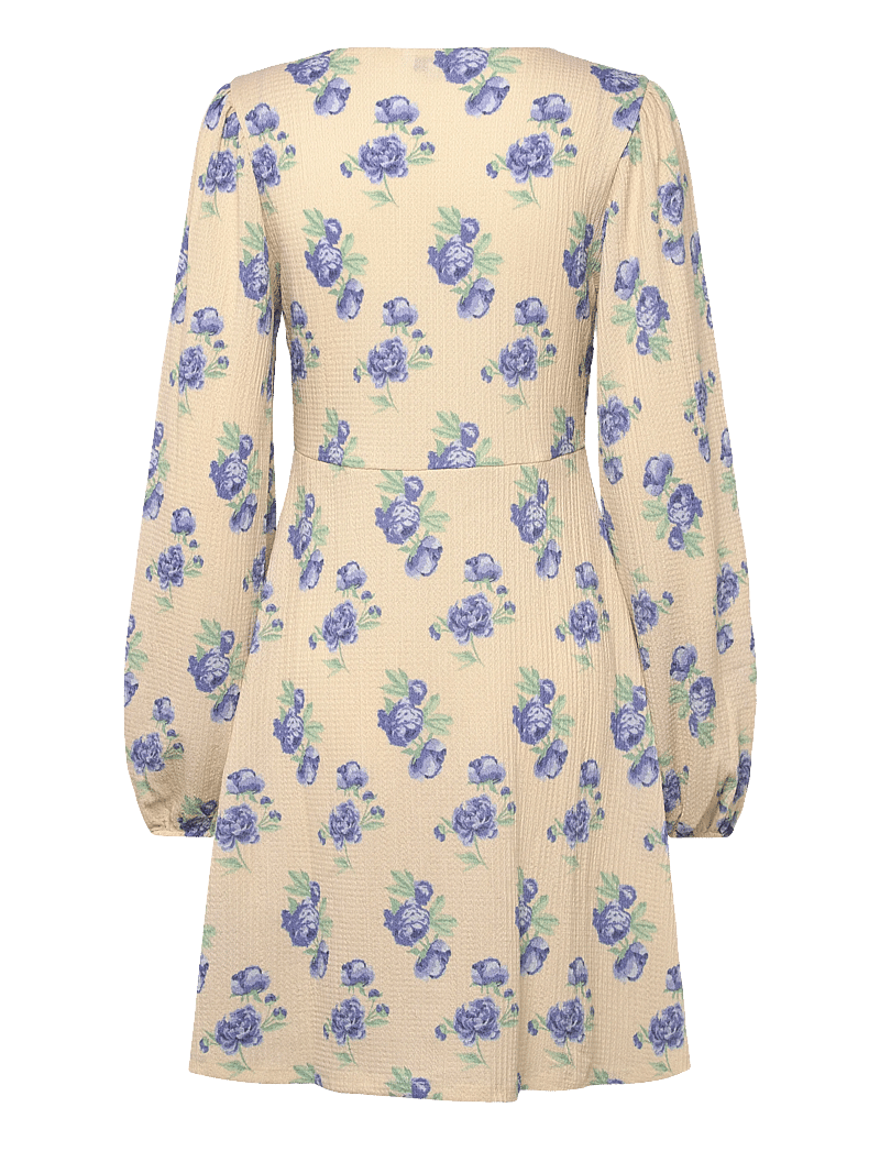 Bubbleroom - Structured Short Dress - korte kjoler - blue/floral - 2