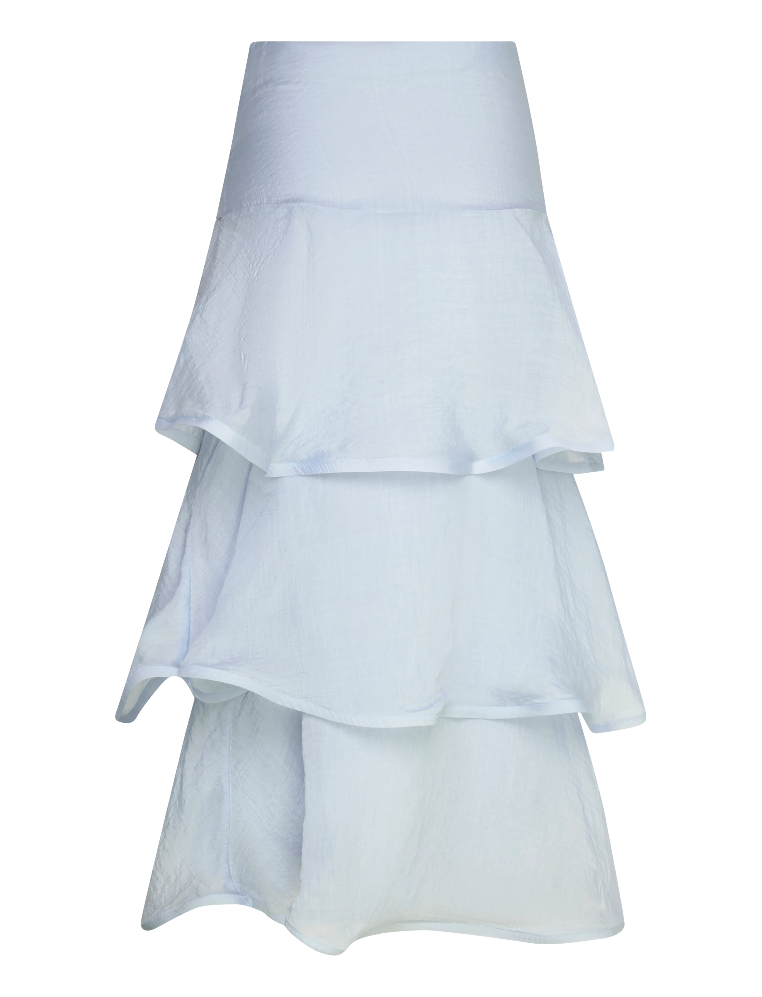 Bubbleroom - Flounce Sheer Ankle Skirt - maxi skirts - light blue - 2