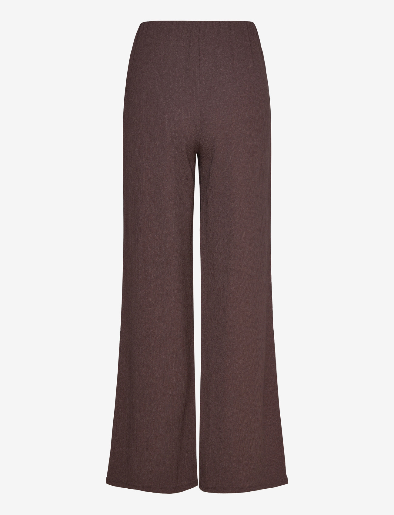 Bubbleroom - Structure Wide Trousers - plačios kelnės - brown - 2