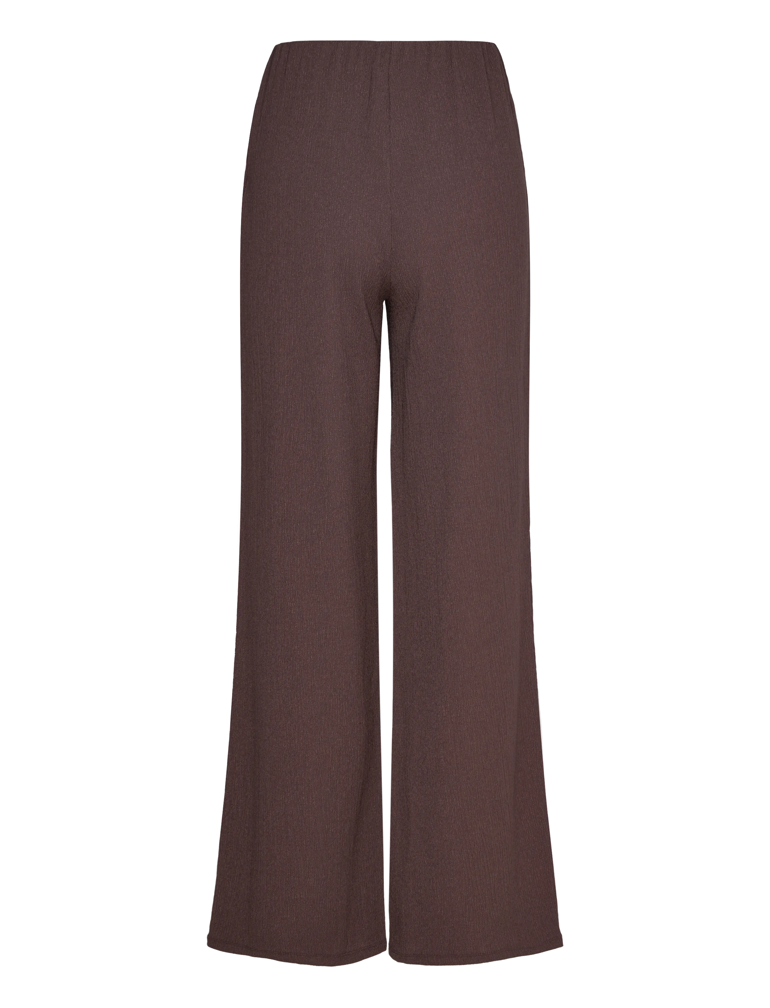 Bubbleroom - Structure Wide Trousers - laia säärega püksid - brown - 2