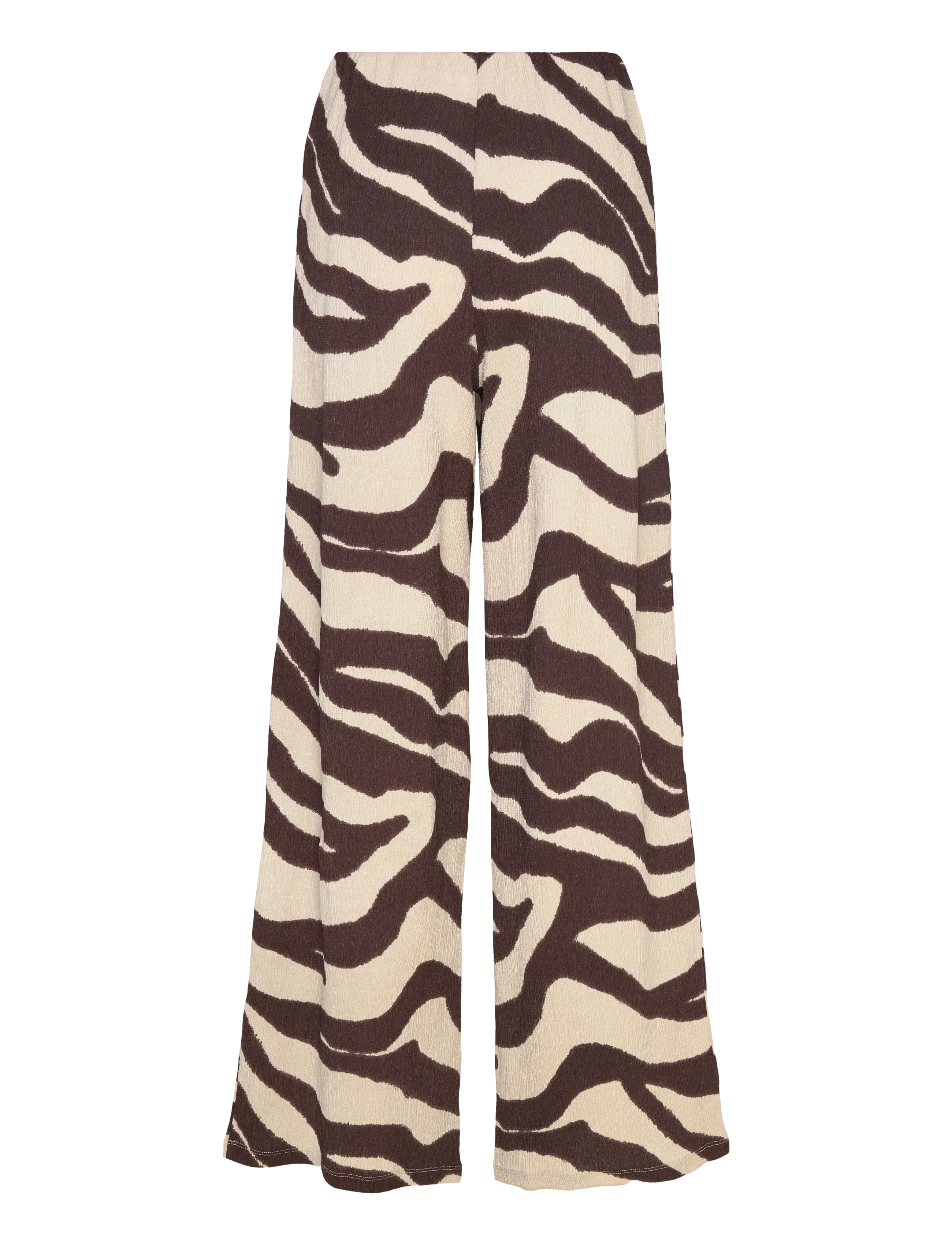 Bubbleroom - Structure Wide Trousers - wide leg trousers - brown/patterned - 2