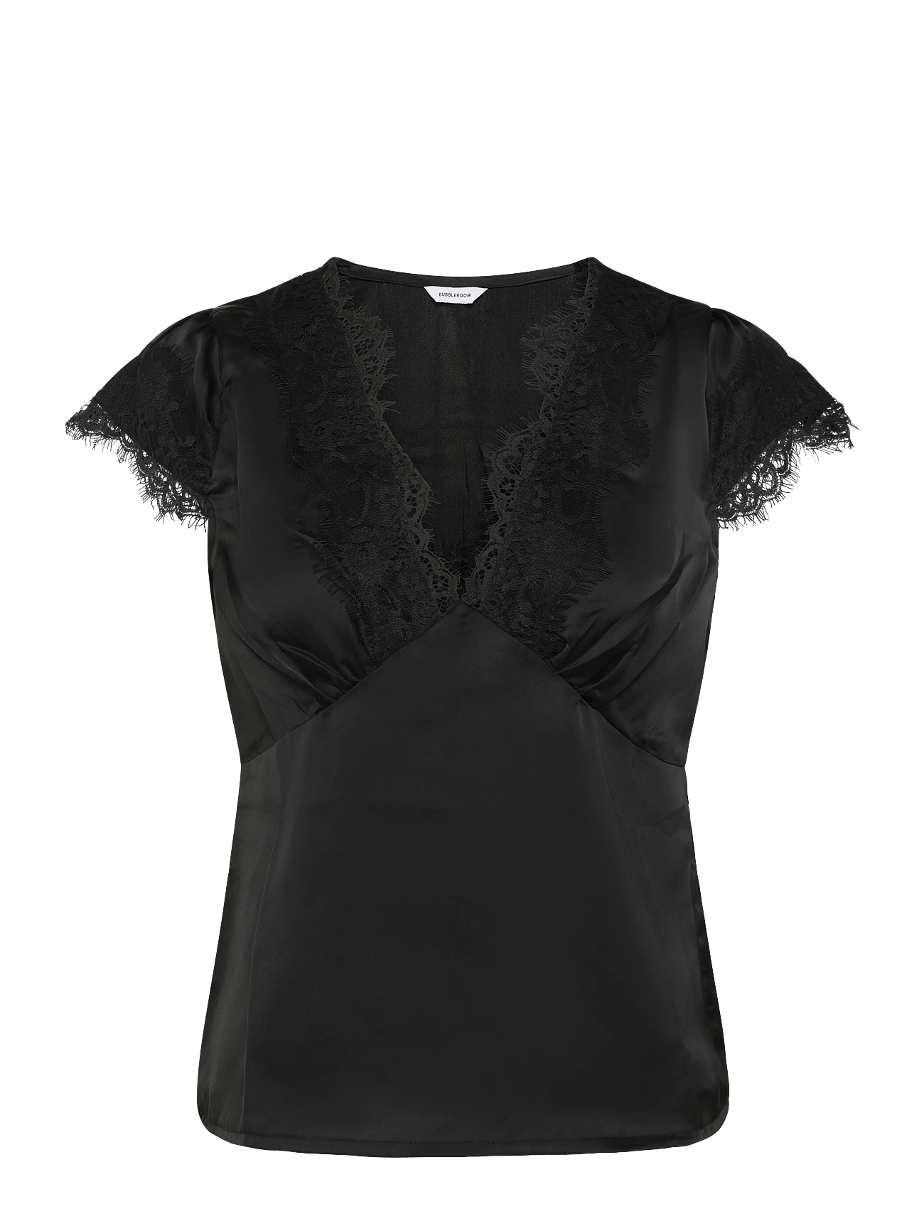 Bubbleroom - Satin Lace Blouse -
