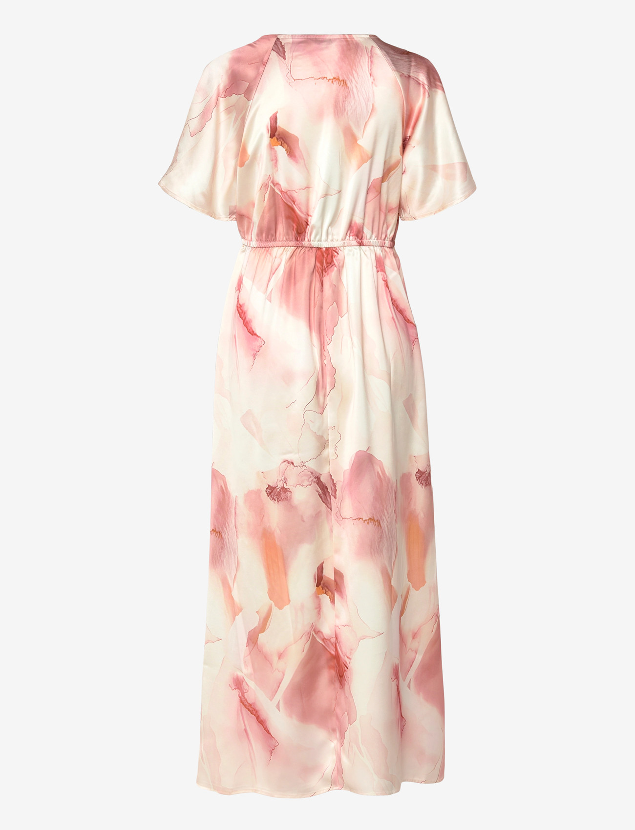 Bubbleroom - Satin Maxi Dress - slå-om-kjoler - beige/patterned - 2