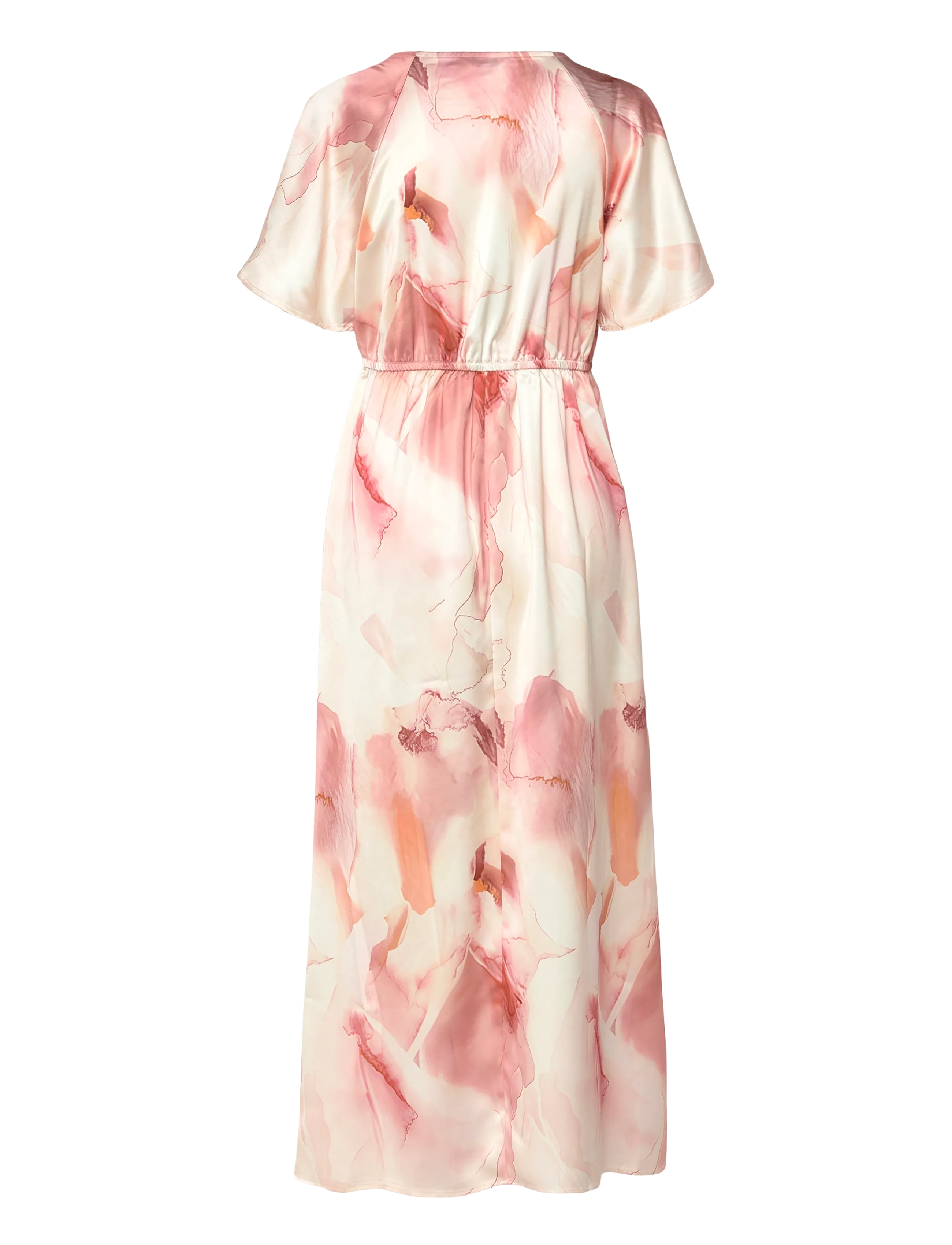 Bubbleroom - Satin Maxi Dress - kleitas ar pārlikumu - beige/patterned - 2