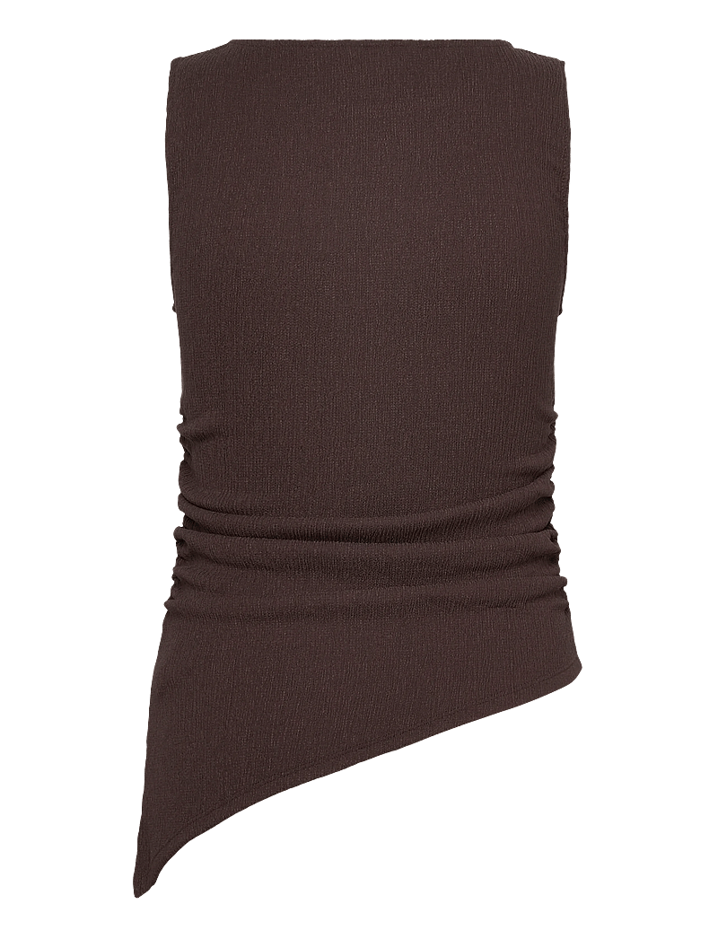 Bubbleroom - Structure Tank Top - Ärmellose tops - brown - 2