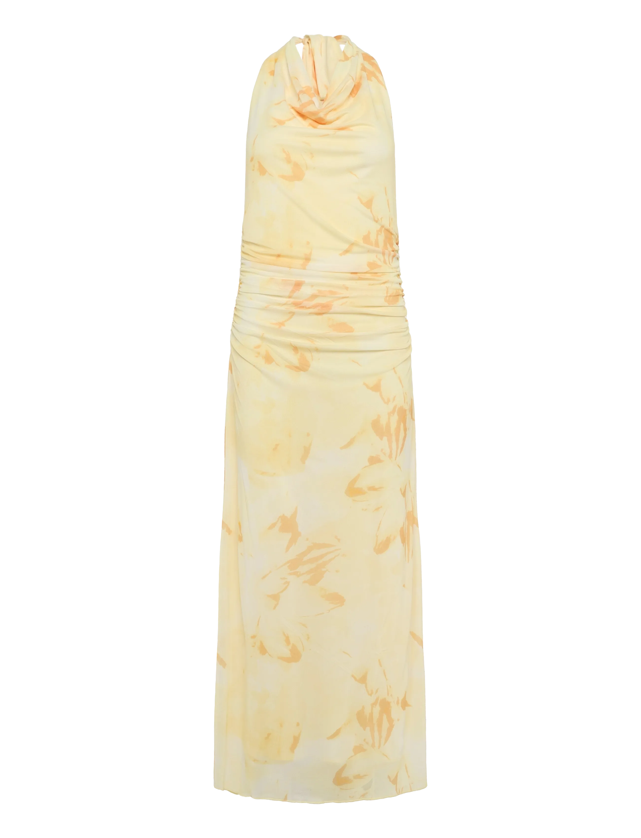 Bubbleroom - Drapy Halterneck Mesh Dress