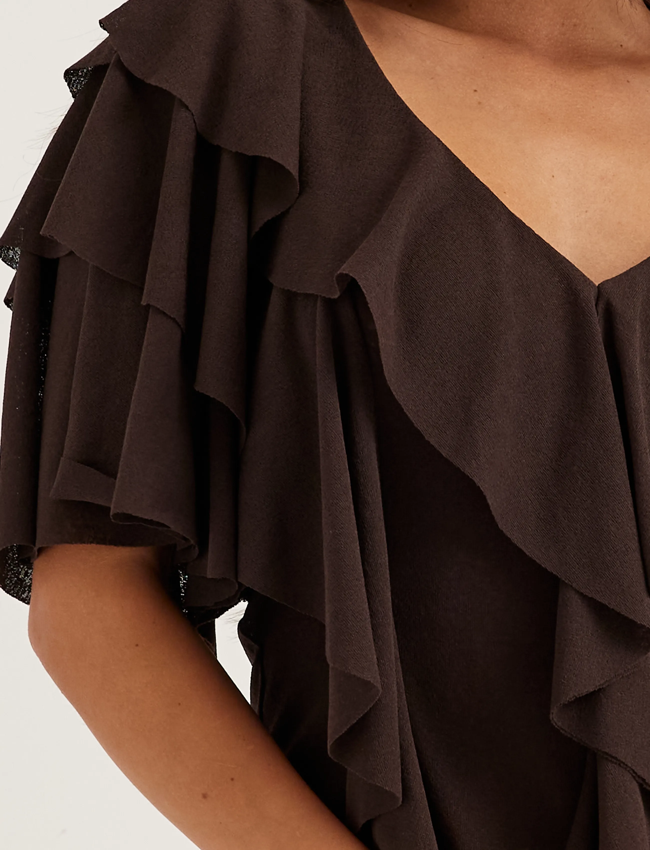 BUBBLEROOM Flounce Top blusar dam – bild 5