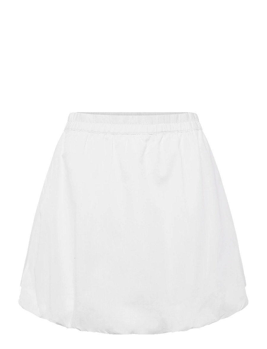 Bubbleroom - Balloon Short Cotton Skirt - kurze röcke - white - 1