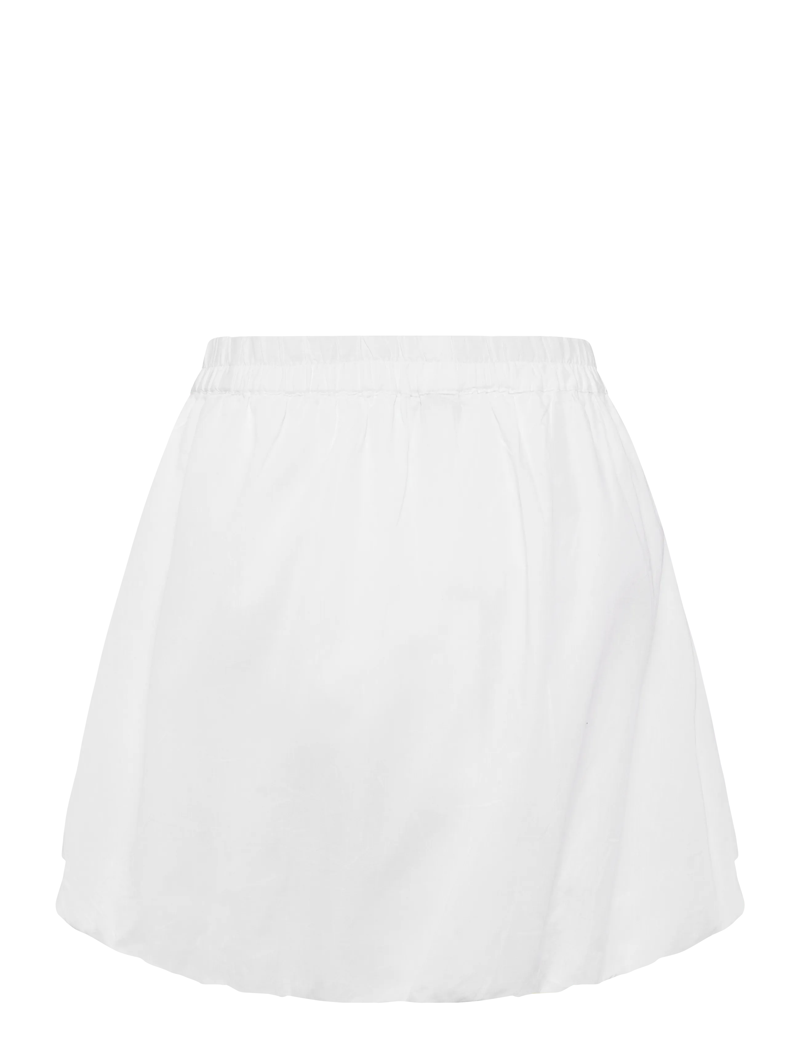 Bubbleroom - Balloon Short Cotton Skirt - korta kjolar - white - 2