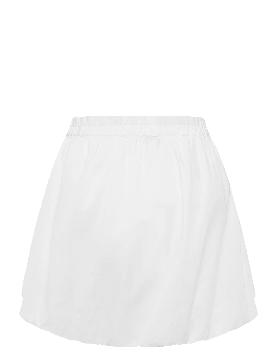 Bubbleroom - Balloon Short Cotton Skirt - kurze röcke - white - 2