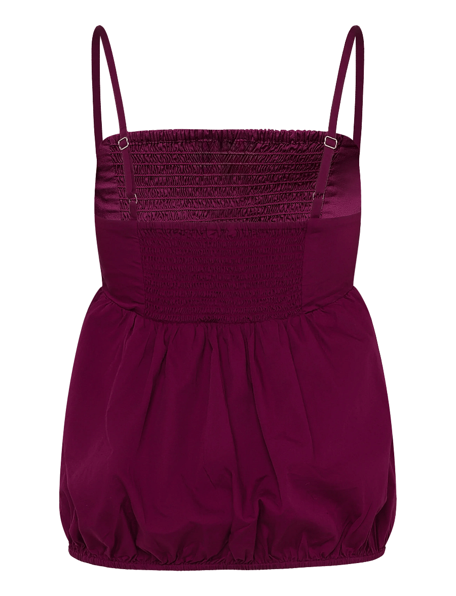 Bubbleroom - Cotton Singlet - Ärmellose tops - dark plum - 2