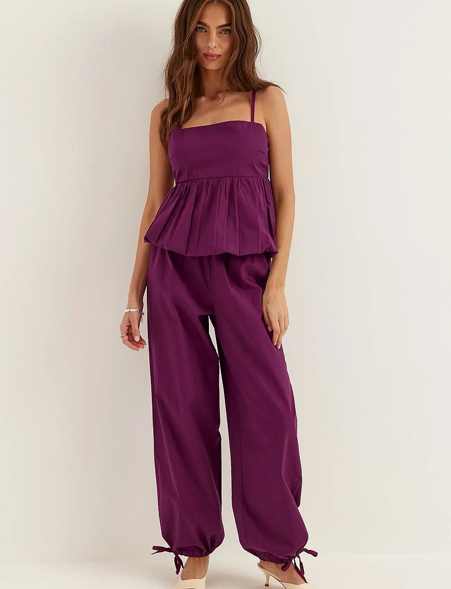 Bubbleroom - Cotton Singlet - Ärmellose tops - dark plum - 3