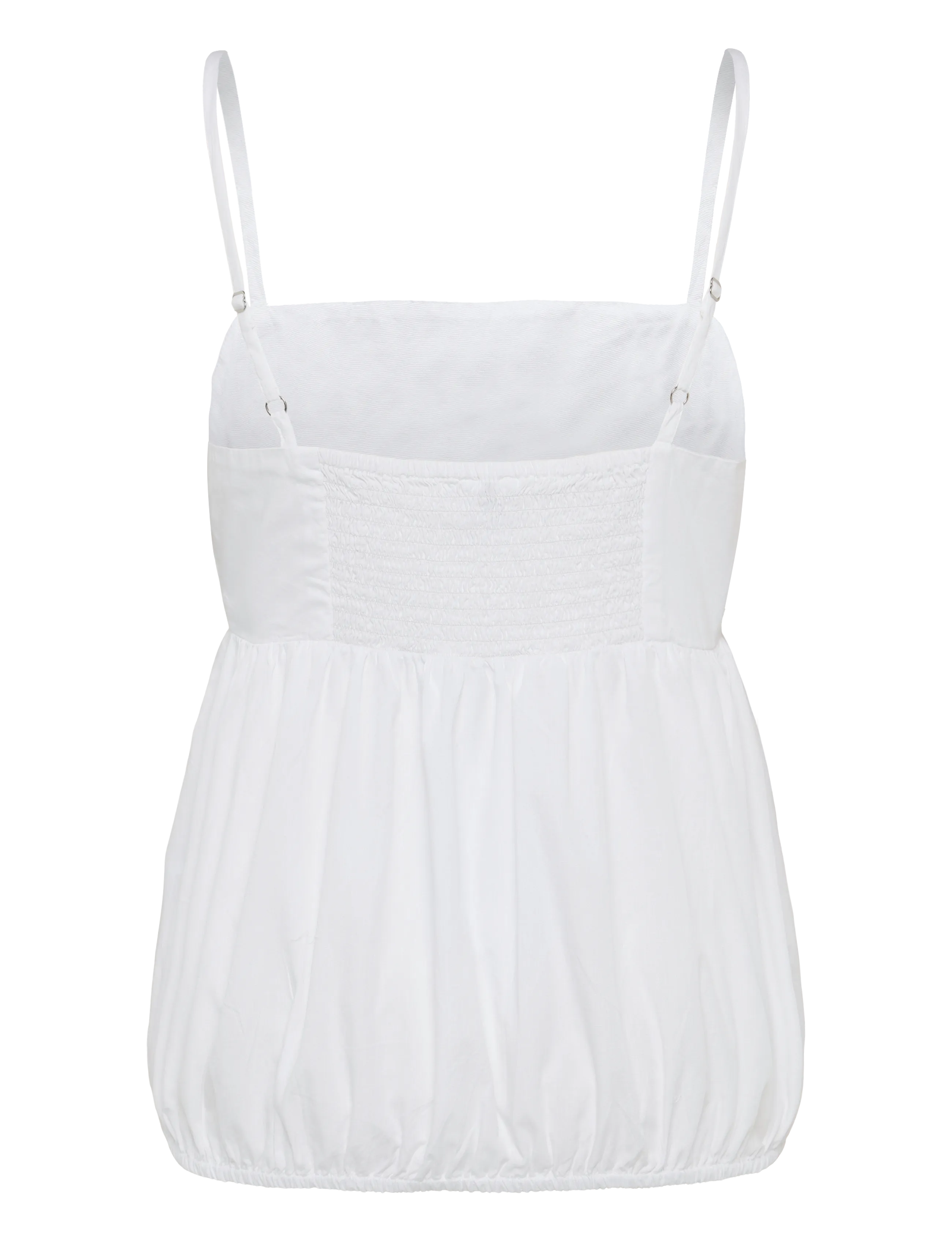 Bubbleroom - Cotton Singlet - linnen - white - 2