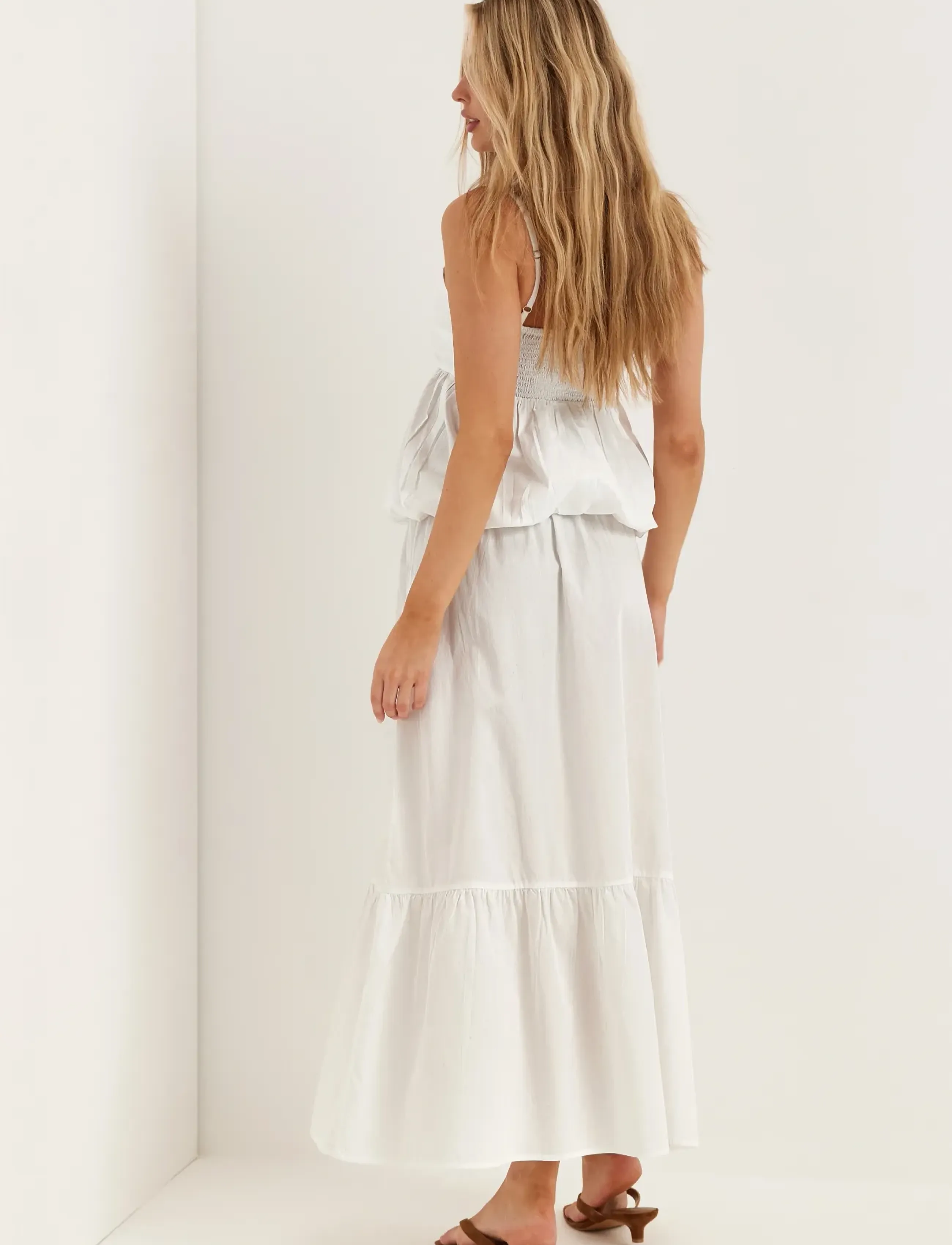 BUBBLEROOM Cotton Singlet linnen dam – bild 5